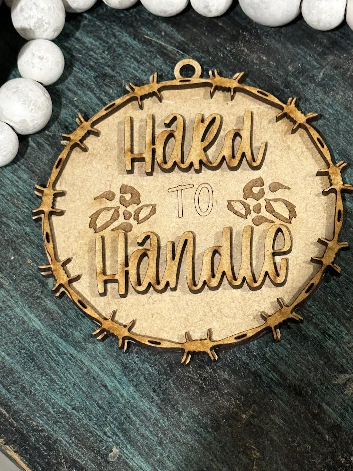 Unfinished DIY Hard to Handle Western Car charms/ Hard to handle Charm / western car charms / Western Charm / Hard to Handle Bag Charm