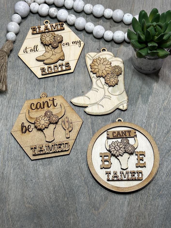 Unfinished DIY Western Boots Car charms/ Blame it on my boots / western car charms / Western boots Charm / Charms
