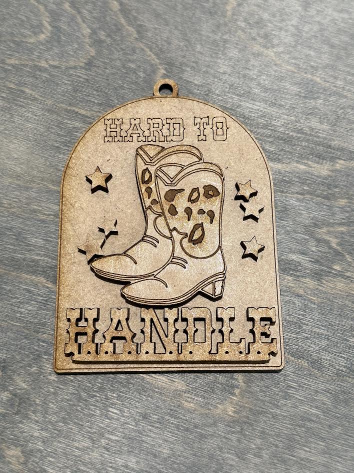 Unfinished DIY Hard to Handle Western Car charms/ Hard to handle Charm / western car charms / Western Charm / Hard to Handle Bag Charm