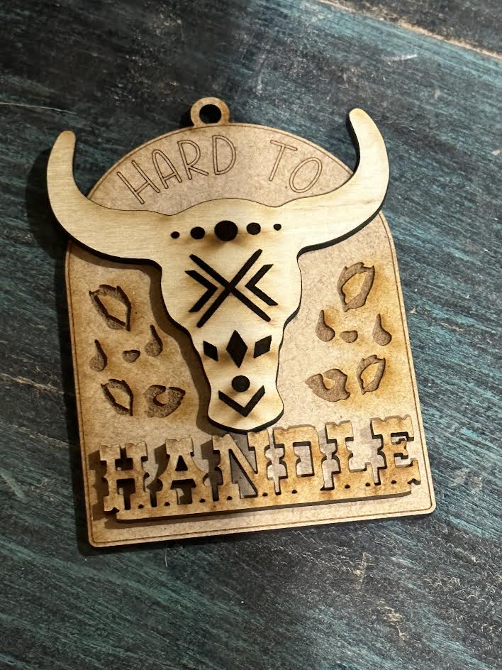 Unfinished DIY Hard to Handle Western Car charms/ Hard to handle Charm / western car charms / Western Charm / Hard to Handle Bag Charm