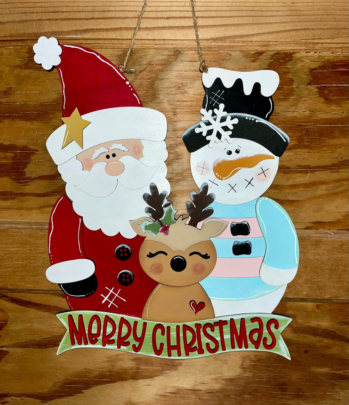 Merry Christmas Frosty and Friends - Unfinished, DIY