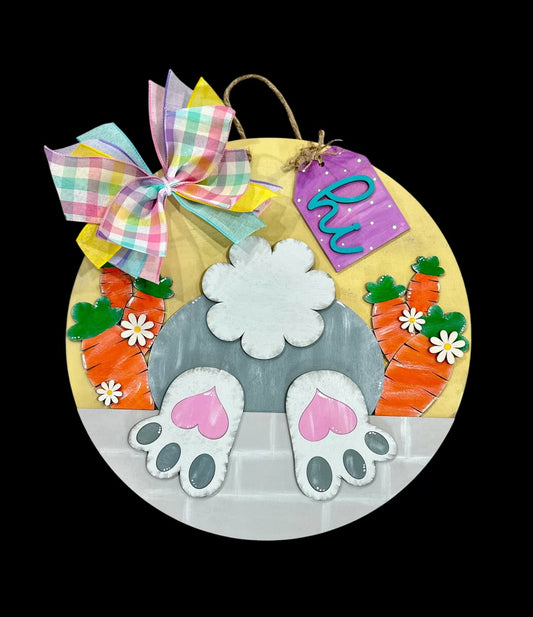 COTTON TAIL BUNNY DOOR HANGER