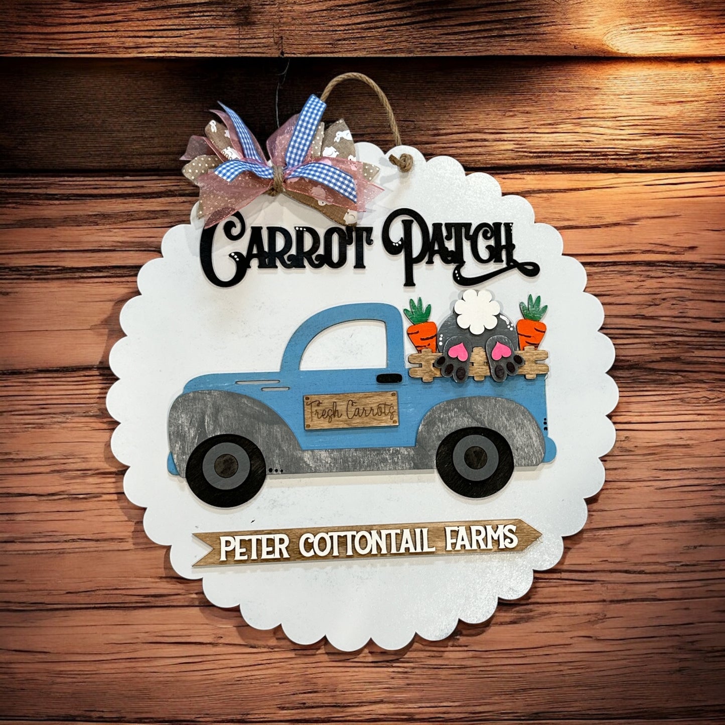 CARROT PATCH DOOR HANGER 16”
