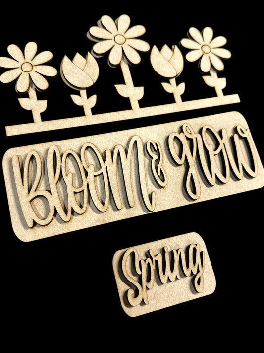 BLOOM & GROW SPRING  | TRUCK INSERT DIY BLANK