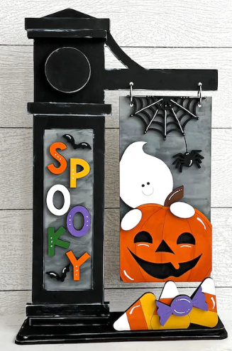 Halloween Spooky Post Interchangeable, DIY