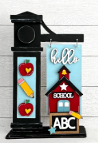 School Sign Teacher Post Interchangeable, DIY