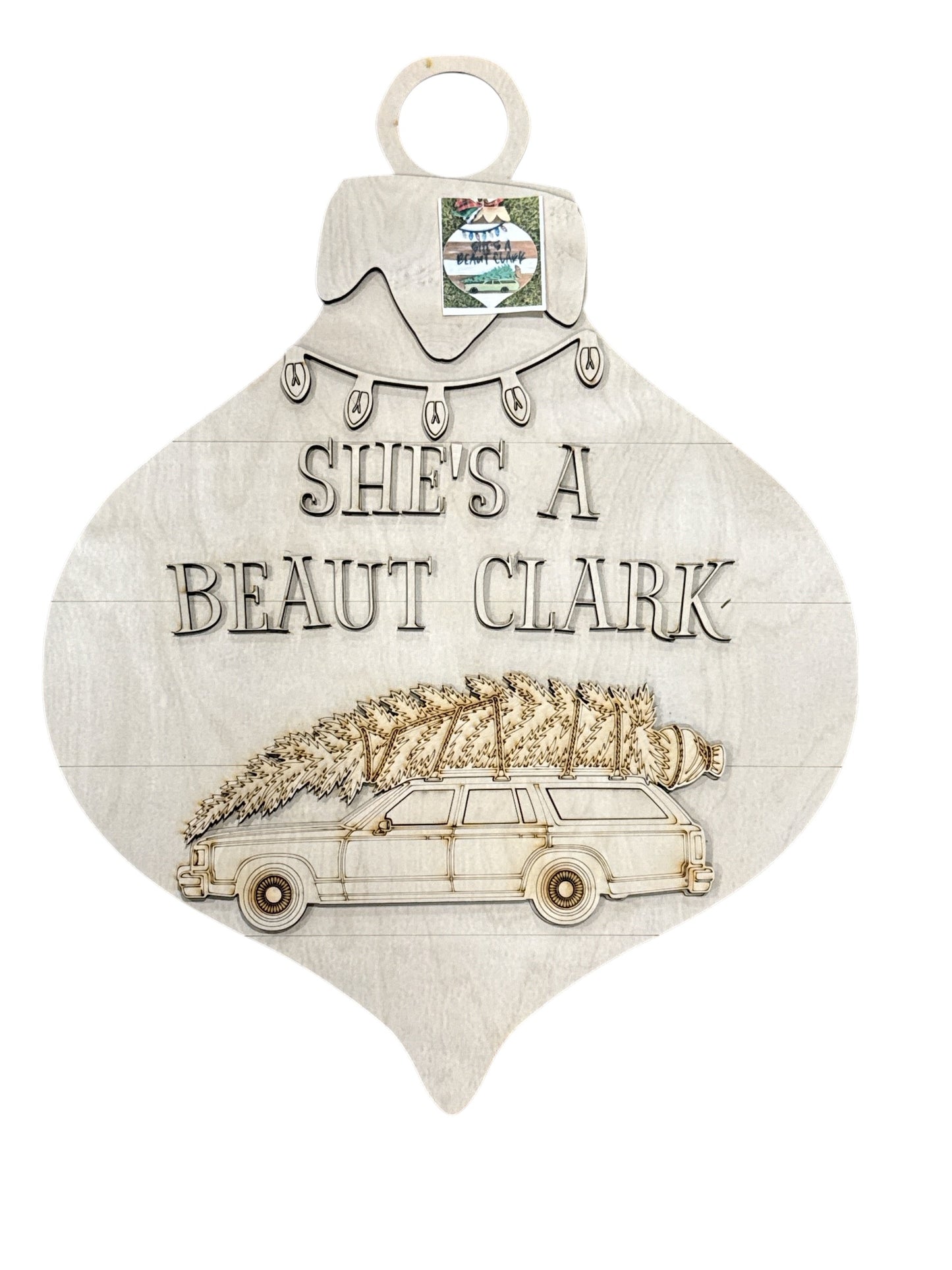 DIY She's a Beaut Clark Door hanger