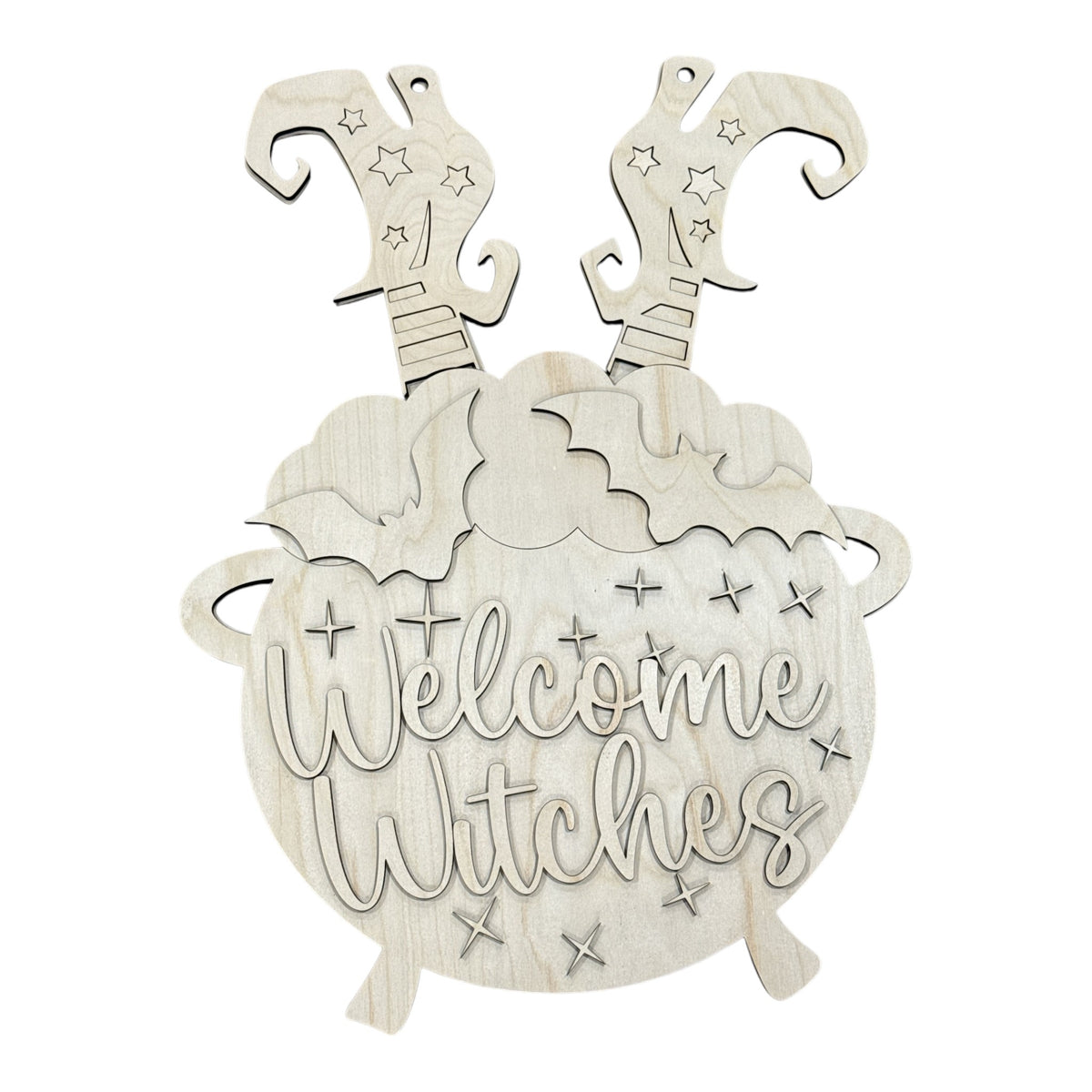 Welcome Witches Door Hanger Unfinished