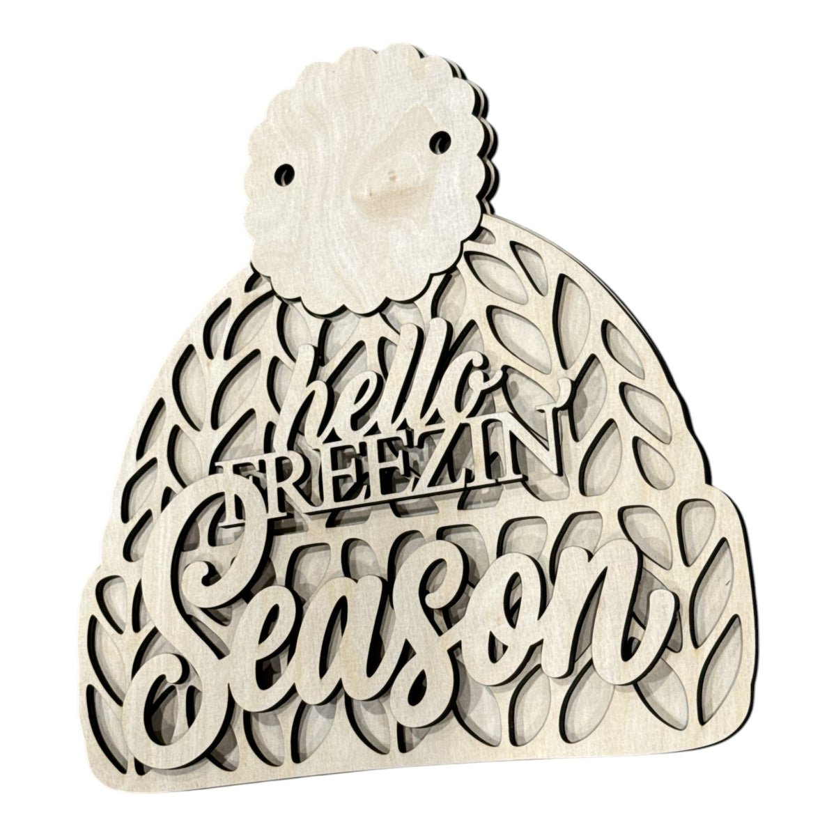 Hello Freezin Season Hat Door Hanger DIY