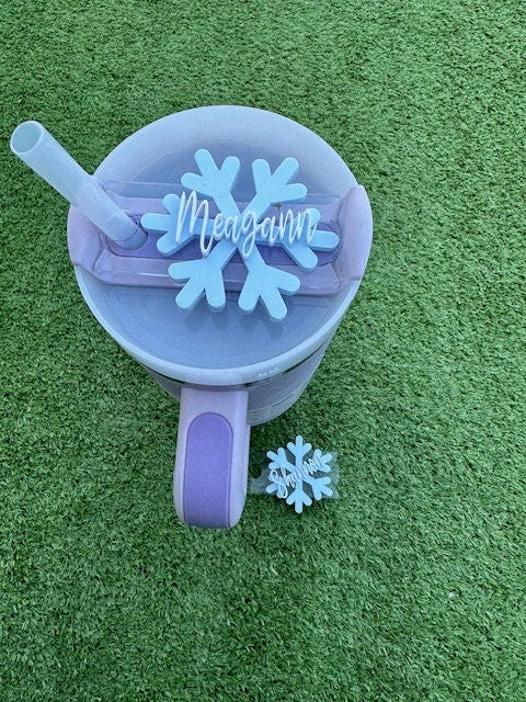 Stanley Snowflake Topper, Snowflake name Stanley Topper, Stanley Topper, Personalized, Cup personalized Topper, Stanley Snowflake, Custom