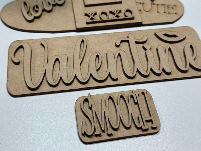 Valentines Interchangeable Farmhouse Truck Insert, Seasonal Truck, DIY Truck Kit, Interchangeable DIY Kit, Unfinished KIT, Valentine