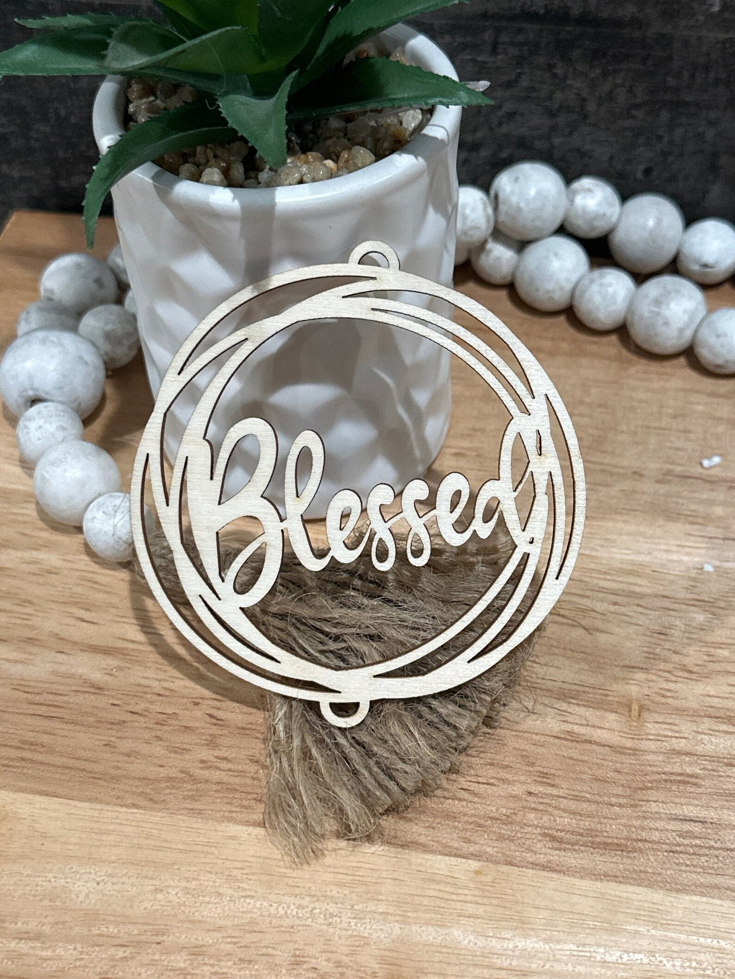 Car Charms, 1 Hole, Mom Charm ,Blessed Unfinished, Wooden Car Charms with 1 hole, Unfinished, DIY, Blank Charm ,custom design