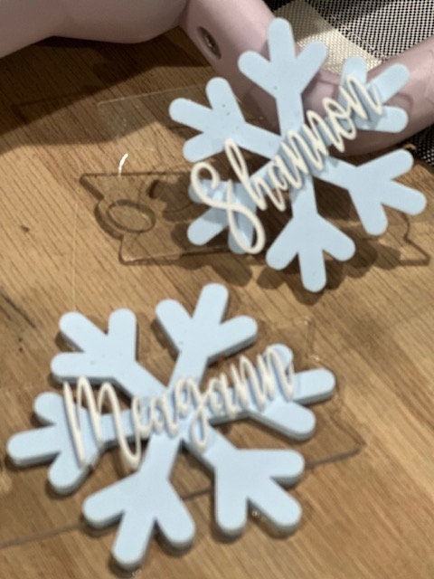 Stanley Snowflake Topper, Snowflake name Stanley Topper, Stanley Topper, Personalized, Cup personalized Topper, Stanley Snowflake, Custom
