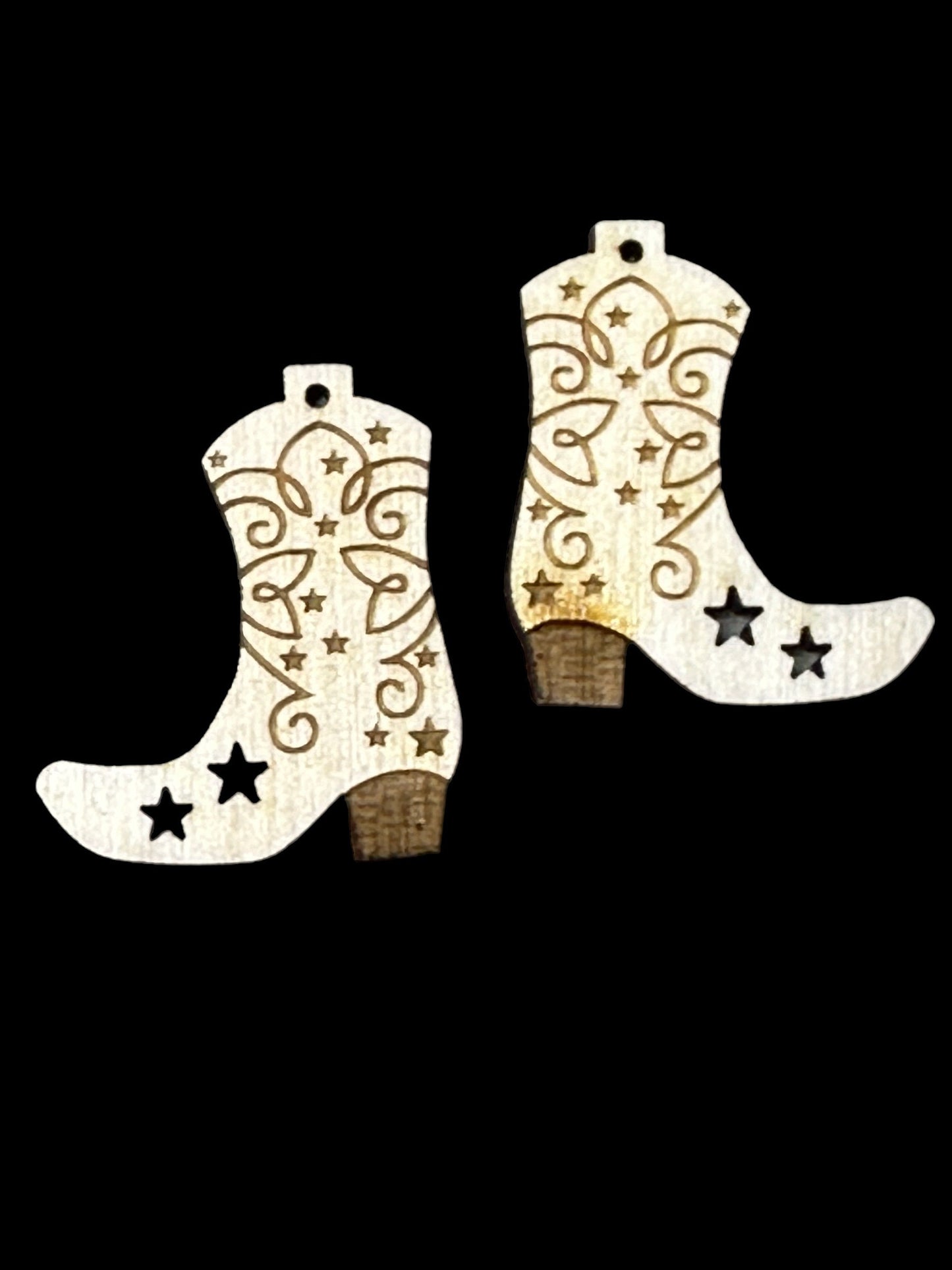 DIY Cowboy Boot, Stars Unfinished