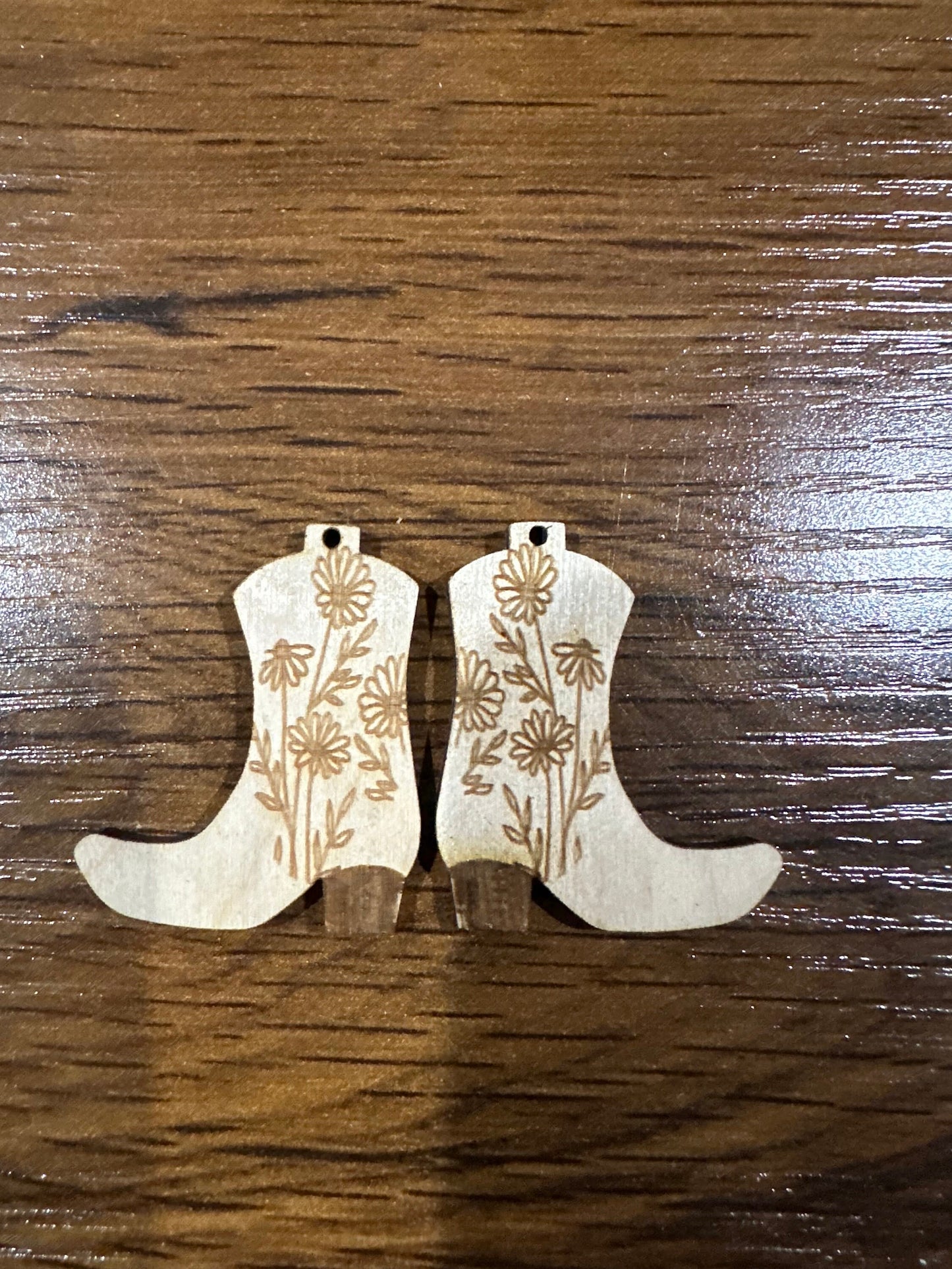 DIY Wildflower Boot Earring, unfinished