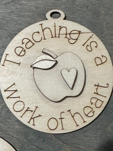 Teacher Ornaments, Teacher Car Charms, DIY Ornaments, Teacher Gift, Custom Teacher Ornaments, Holiday Decorations, gift, teacher gifts
