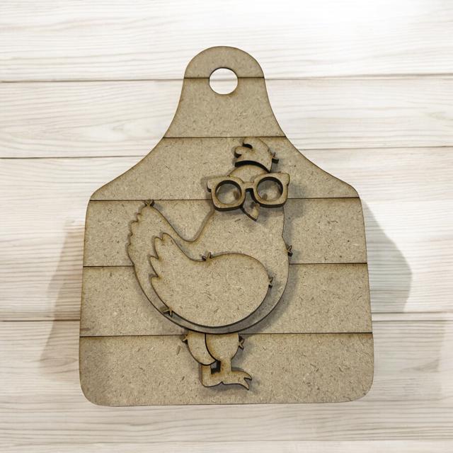 Unfinished DIY Chicken Charm, Chicken Life Wooden Charm, Blank Animal Charm, Wooden Chicken, Farmhouse Charm, Crafting Chicken Decor