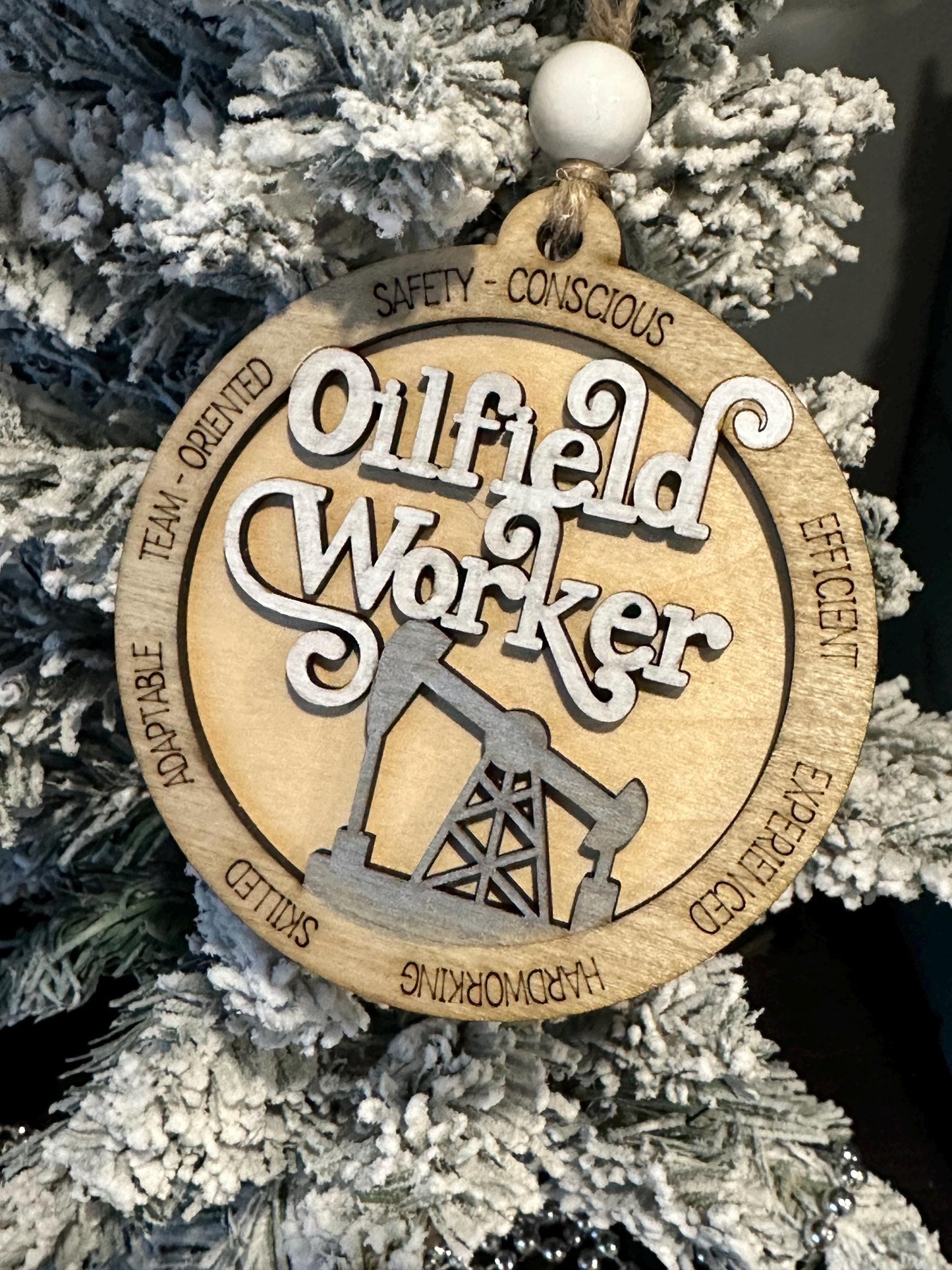 Oilfield Worker Ornament, Oil Field Worker, Oilfield Worker Christmas, Oilfield Worker, Christmas Ornament, Custom, Gift