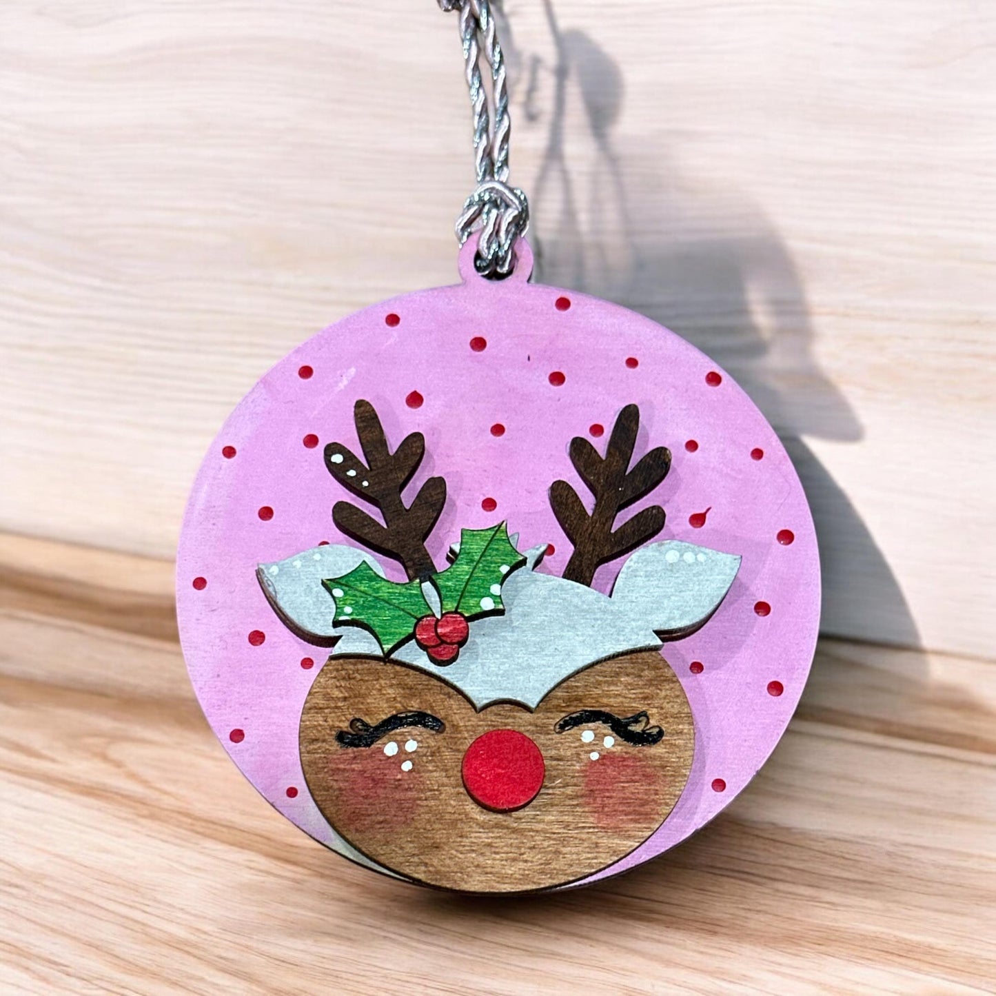 Personalize-able Reindeer Christmas Ornament, Reindeer, Personalized Reindeer, Christmas Ornaments, Holiday Tree Decorations, 1st Christmas