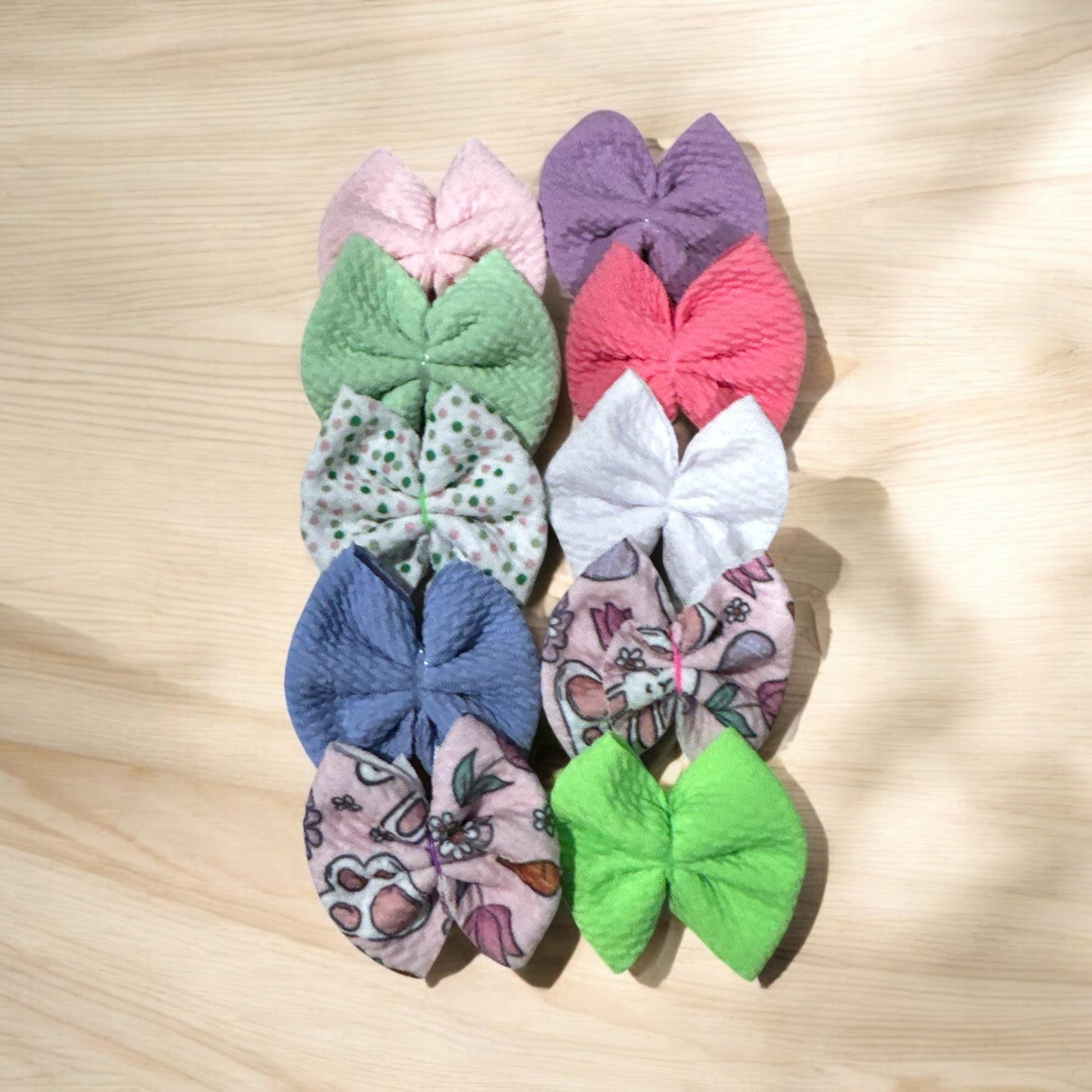 Spring, Easter, Fabric Bullet Small Bows Bundle, Freshener Bows, Decorative Bows, Freshie Bullet Bows, Bows, Solid Bows, Cute Bow Pack,