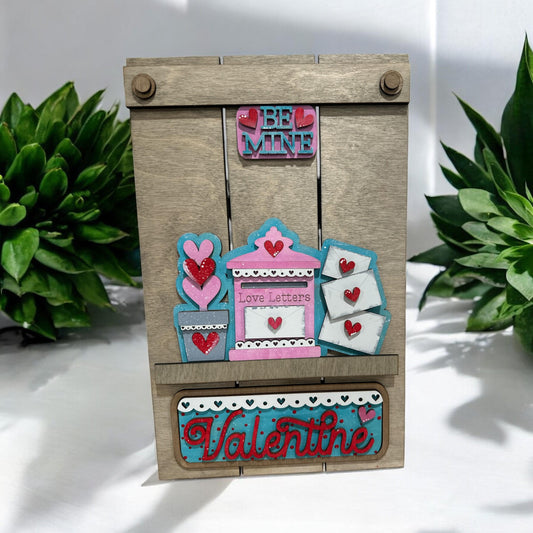 Be Mine Valentines Interchangeable Insert, Insert Picket, Interchangeable Finished, Valentine, Add on Only, Home Decor, Pickets Decor