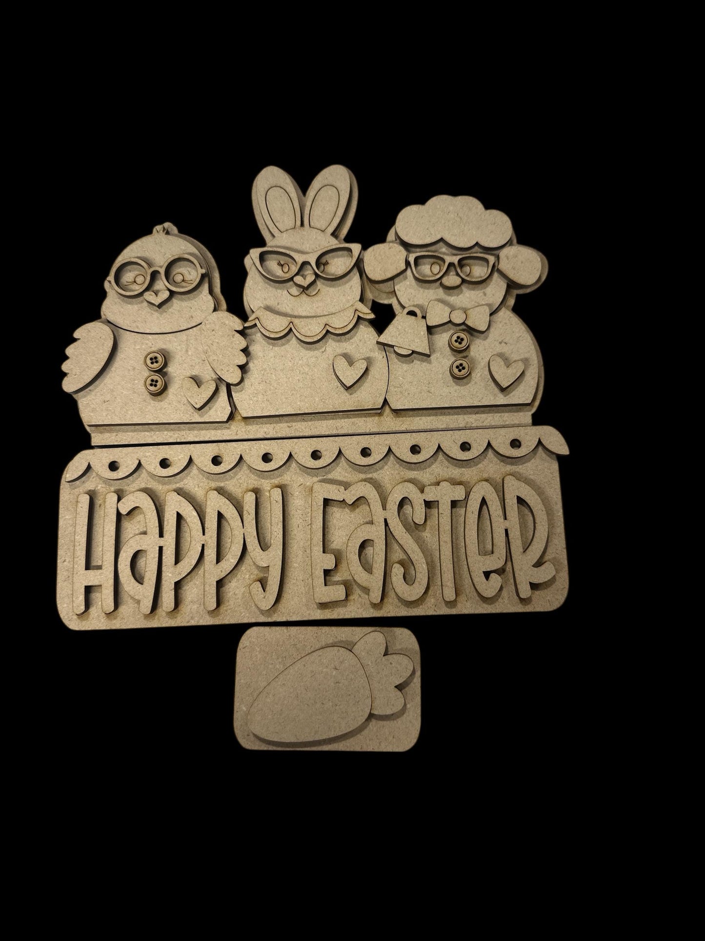DIY, Easter Bunny and Friends, Bunny Chick Lamb, Interchangeable Insert, Seasonal Truck, Insert Picket, DIY Kit, Interchangeable Unfinished