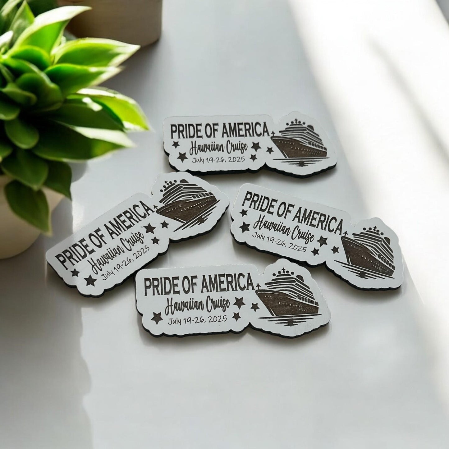 Personalized Cruise Ship Magnet: Custom Vacation Keepsake