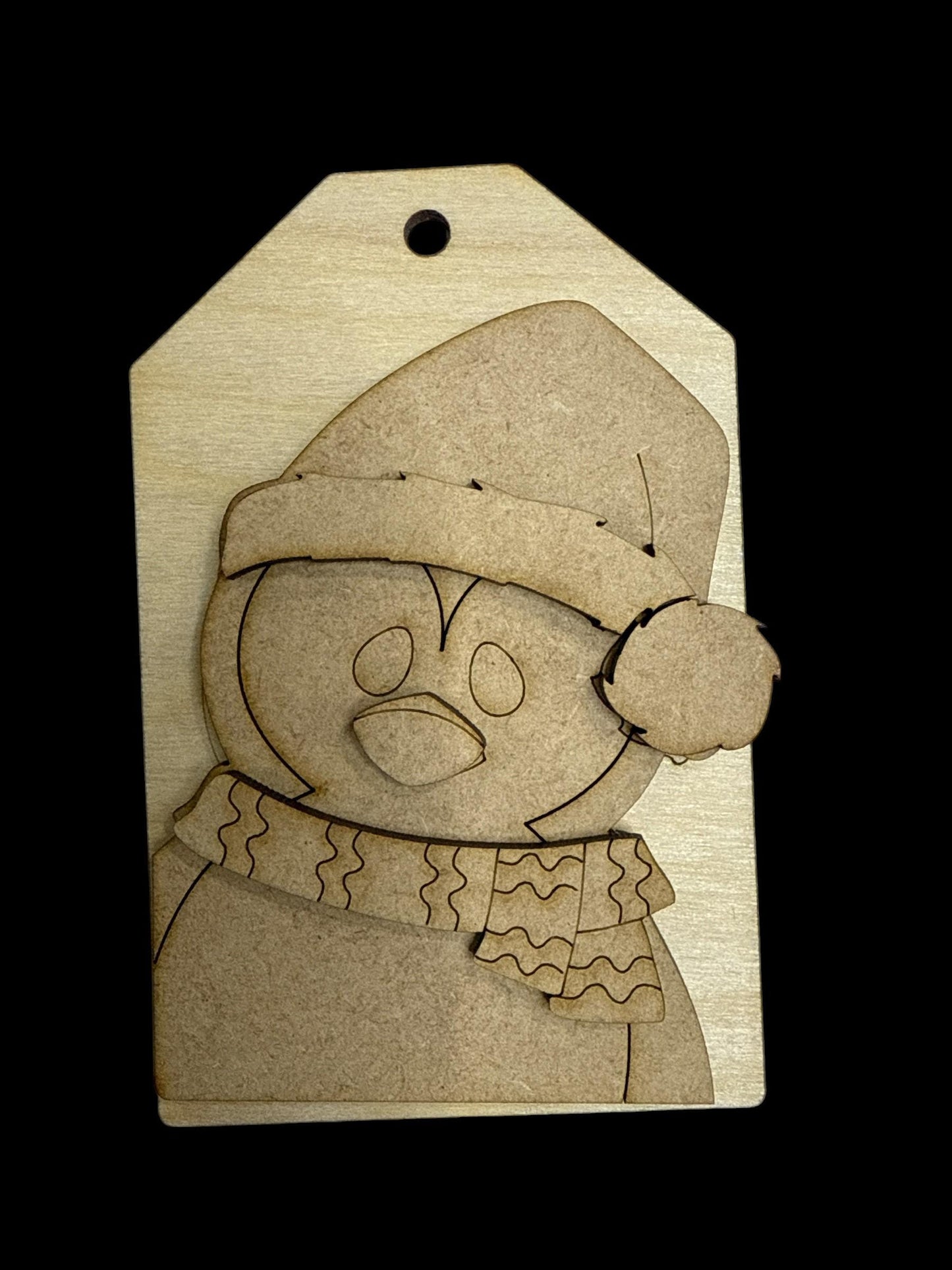 DIY Christmas Tag Santa and Friends, Unfinished