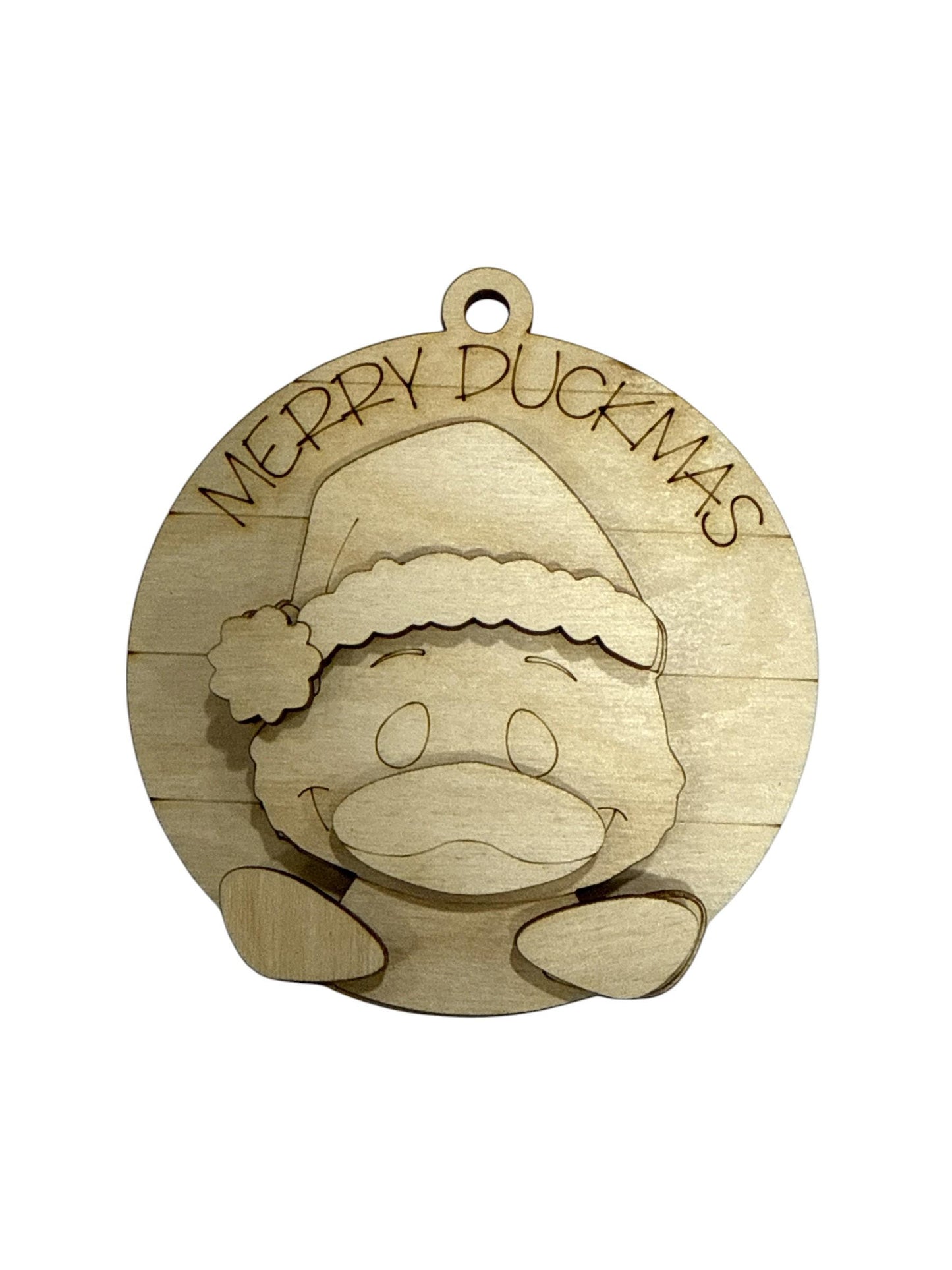 DIY Duck Ornament: Unfinished Wood, Farmhouse Christmas Craft
