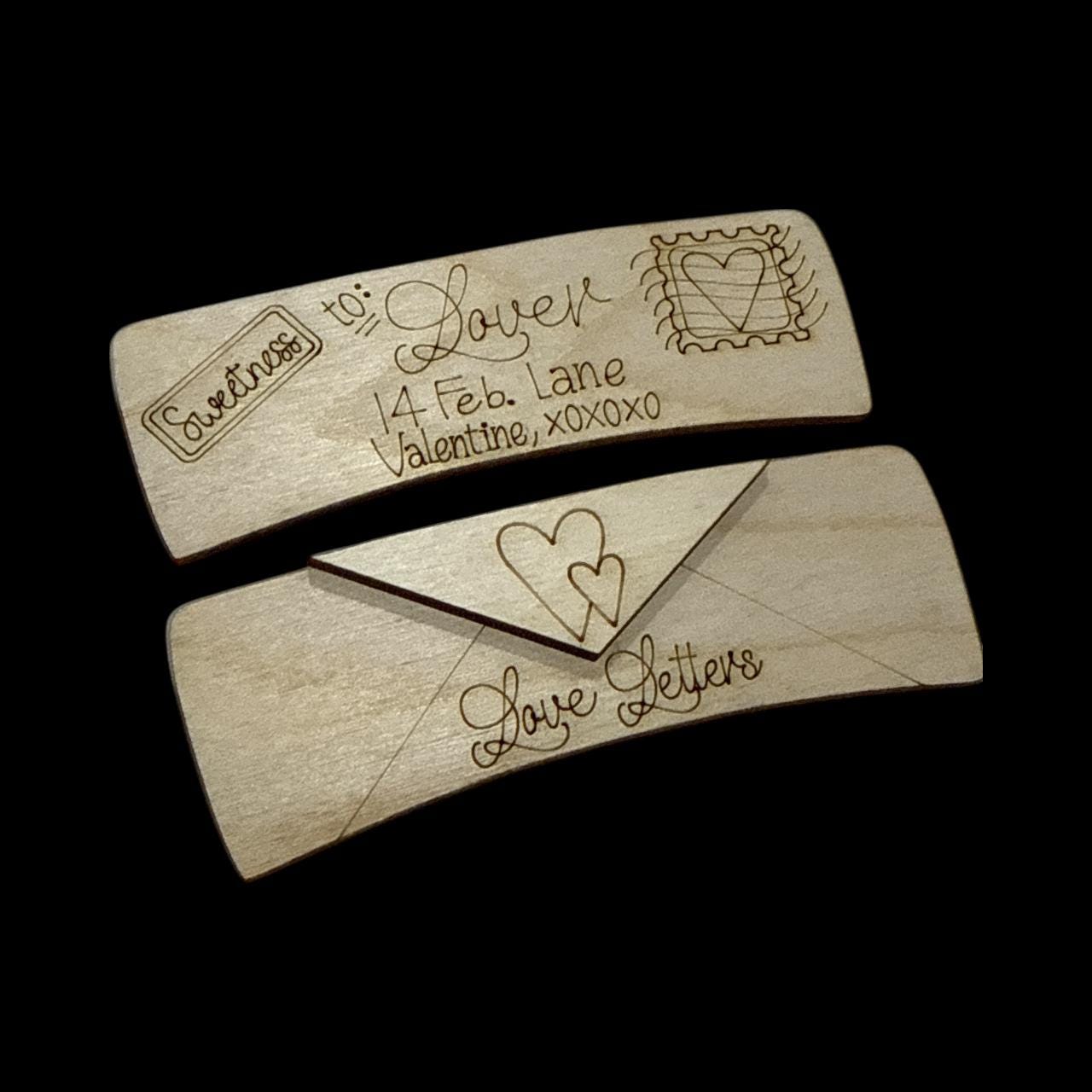 DIY Valentine Envelope hair clip, Love Hair Clip, Valentine Letter Heart, Hearts Valentine