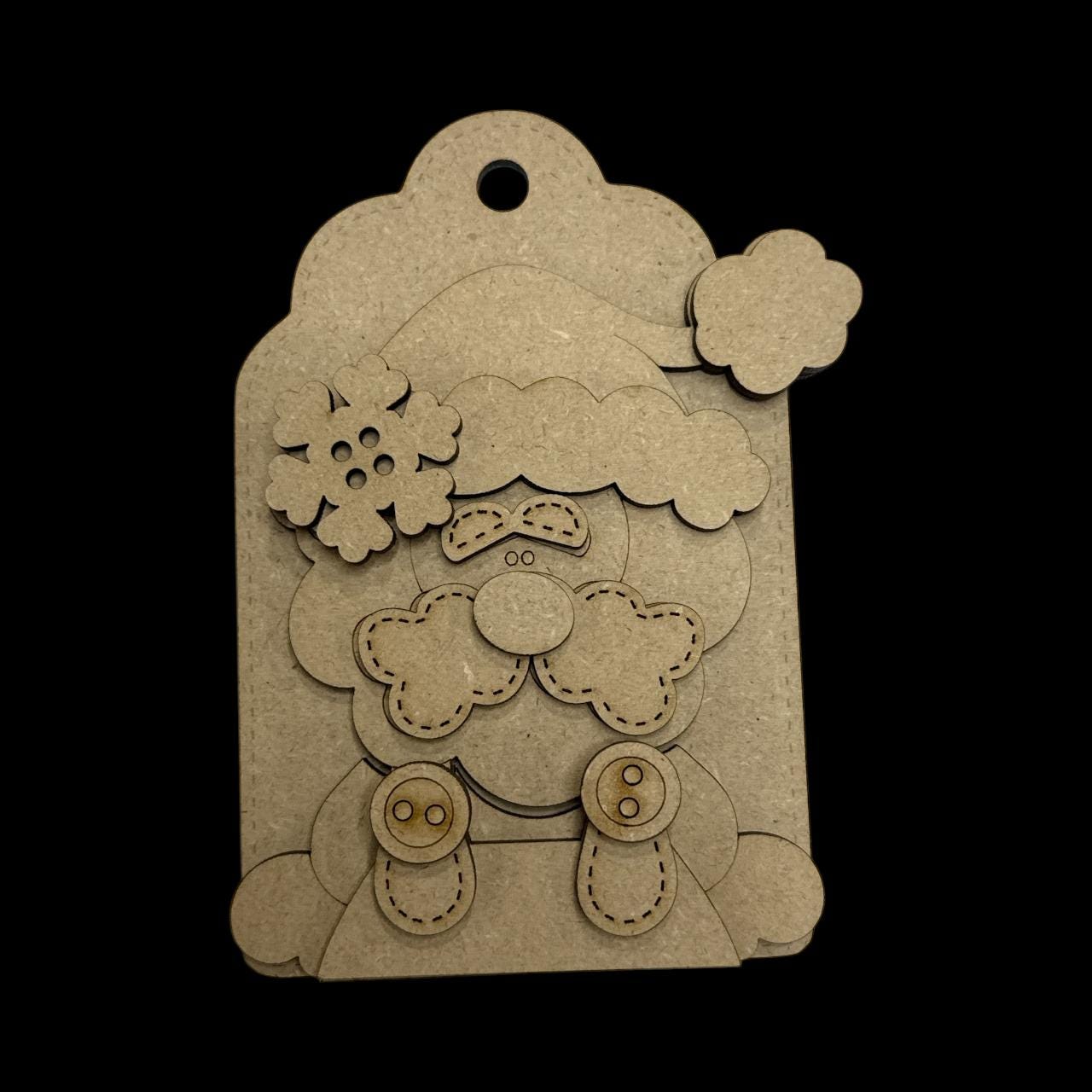 DIY Santa Ornaments, Holiday Gift Card Holder option