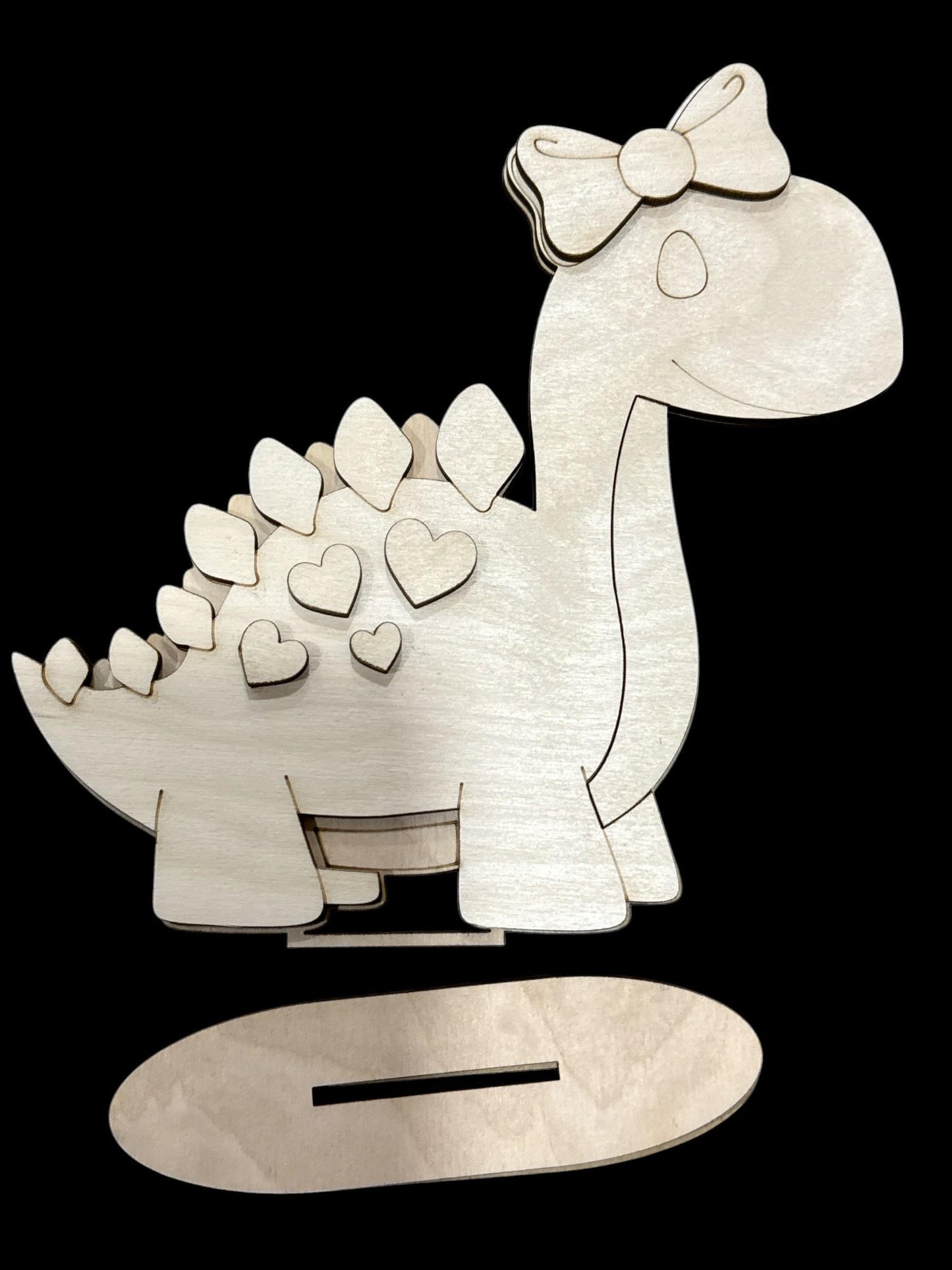 DIY Dinosaur Valentine Standing, TINY, Rawr, Roar, Love, Heart, Tiered Tray, Kids Craft