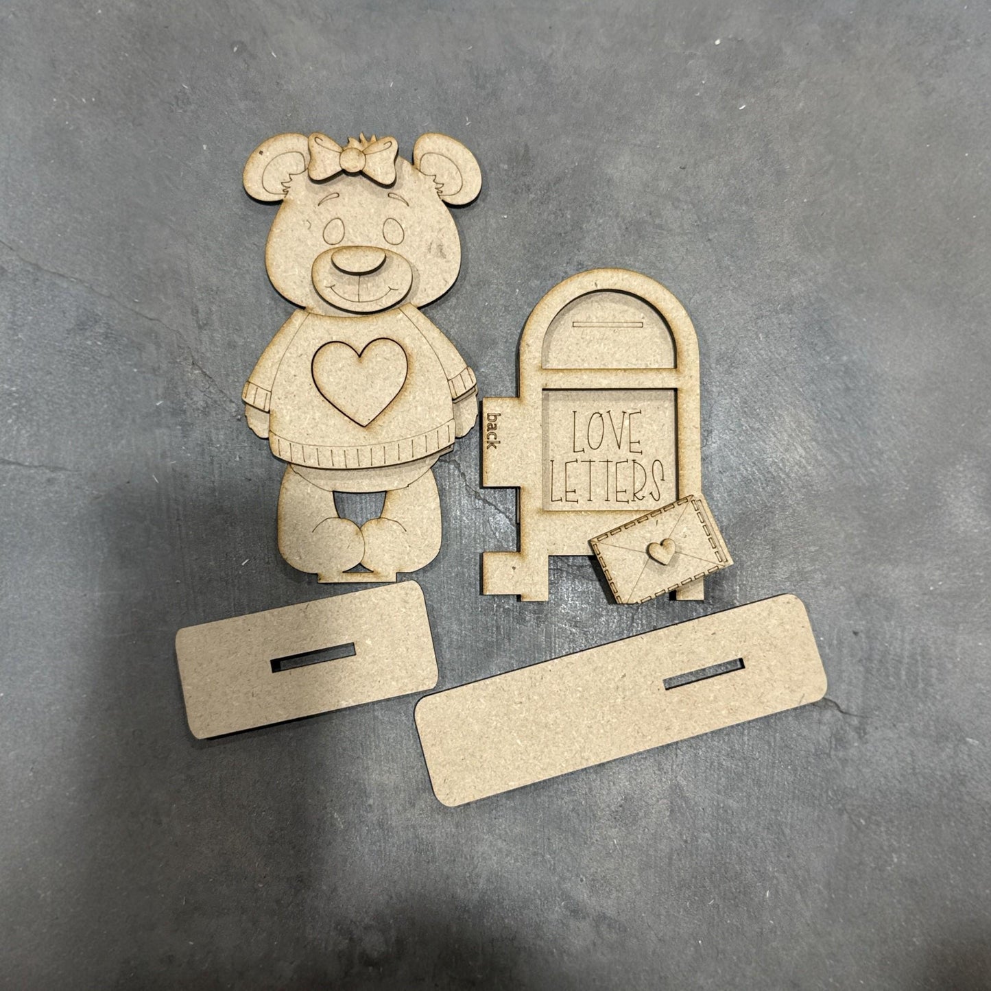 DIY Bear Valentines Shelf Sitter, Valentine Kids, Bears, Tiered Tray, Kids Craft