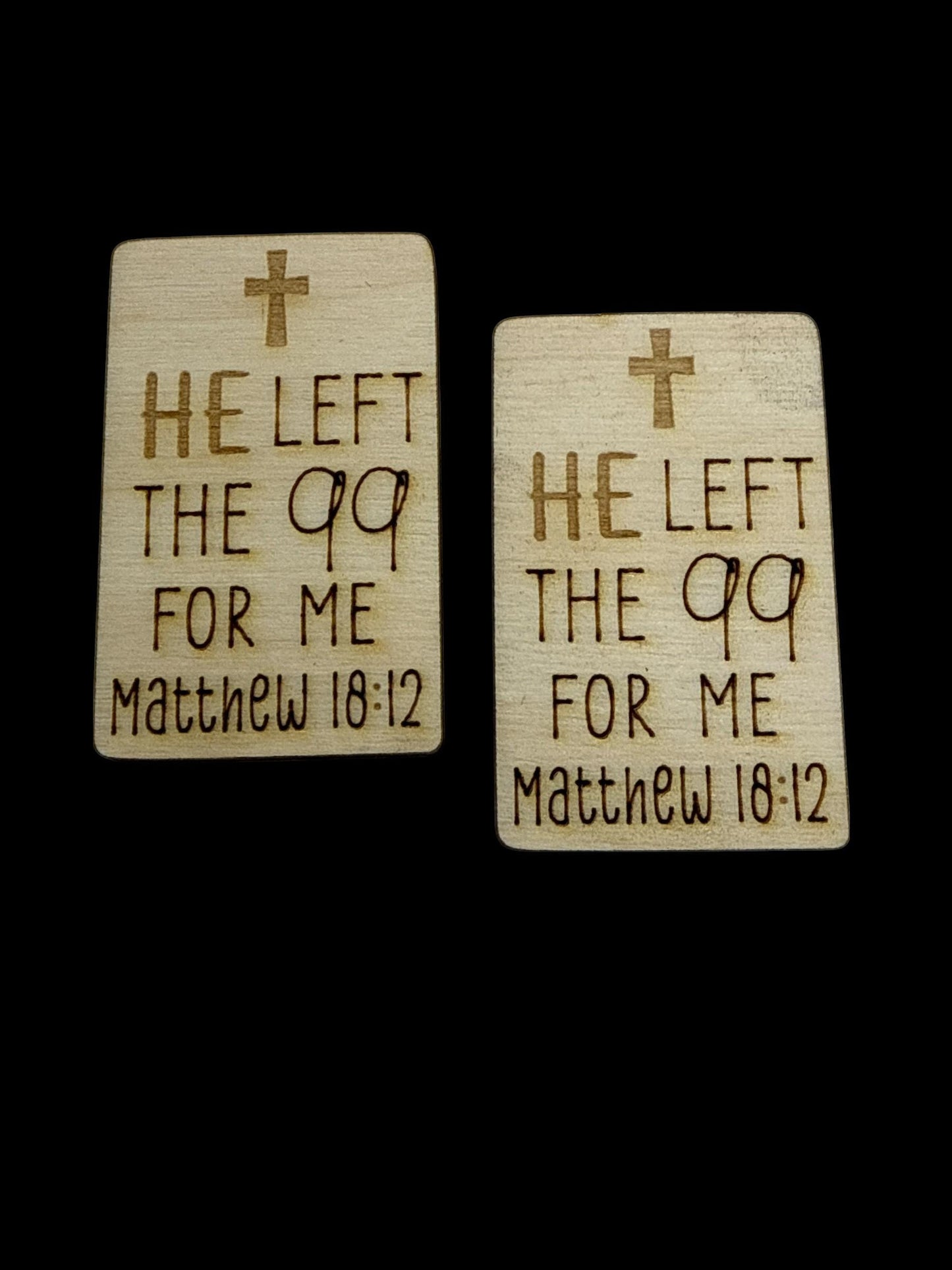 DIY 2" He Left the 99 for me claw clip, Cross Claw Clip Unfinished, Wood Laser Cut Blank, 2"