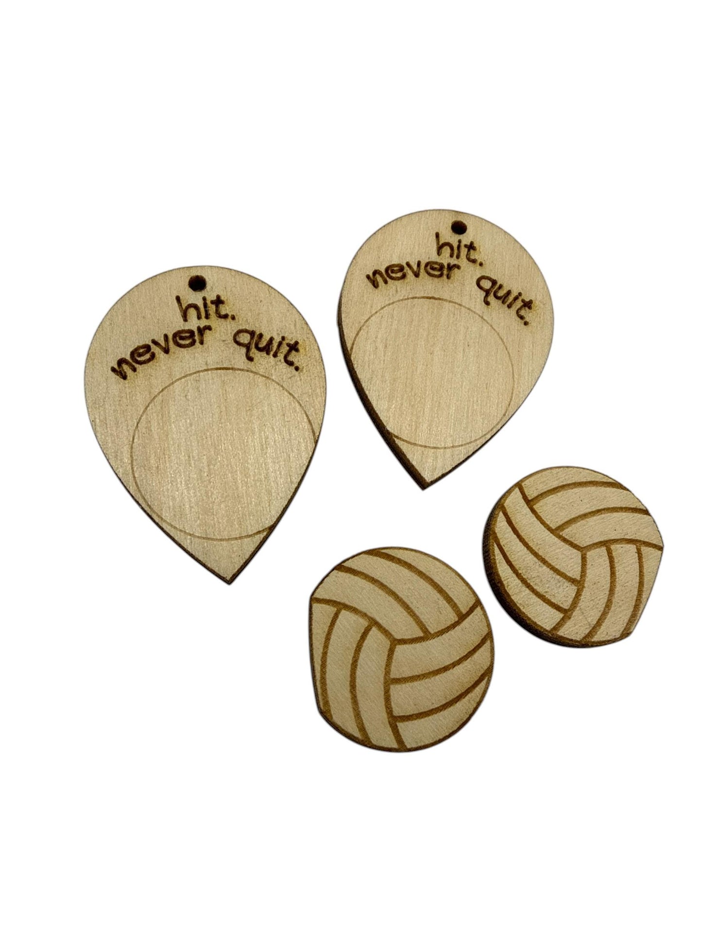 DIY Volleyball Earrings, Sports, Volleyball Sports Unfinished Earrings, Hit it