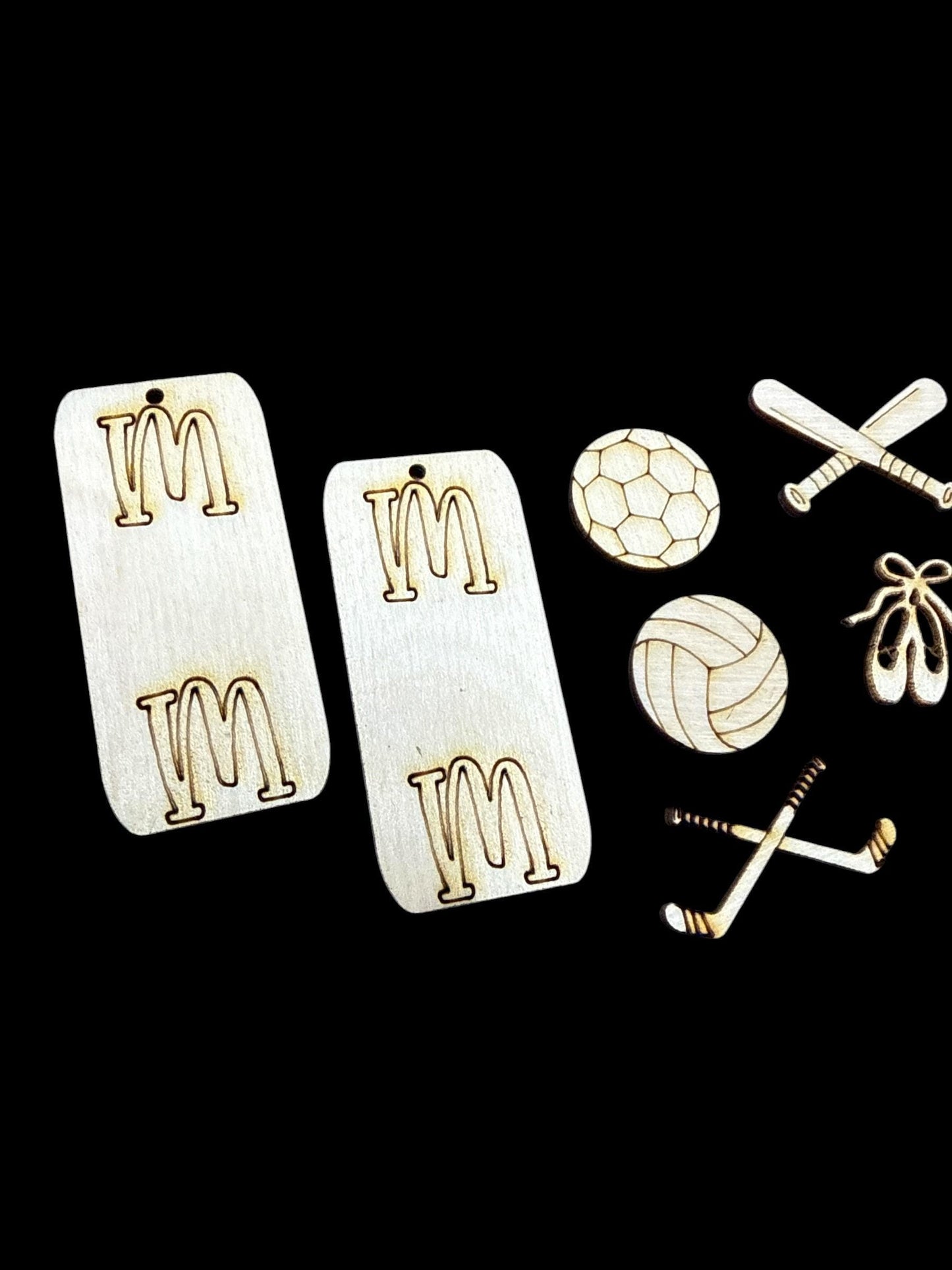 DIY Mom Sports Earrings, Earrings, Unfinished Earrings, Sports, Volleyball, Dance, Basketball, Volleyball, Baseball