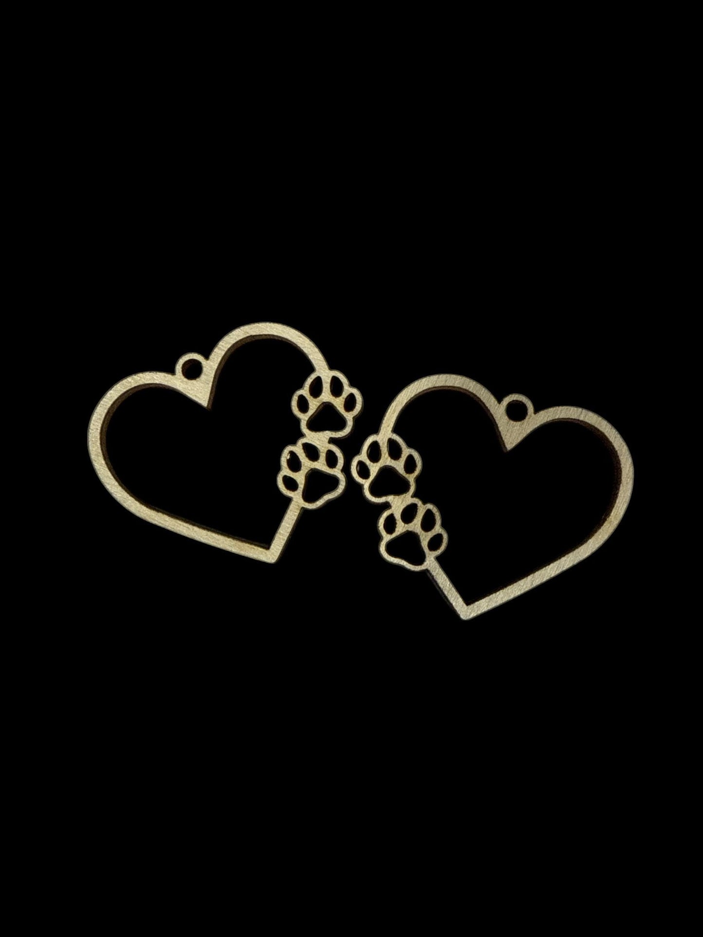 DIY Dog Lover Earrings, Unfinished Dog Wooden Earrings