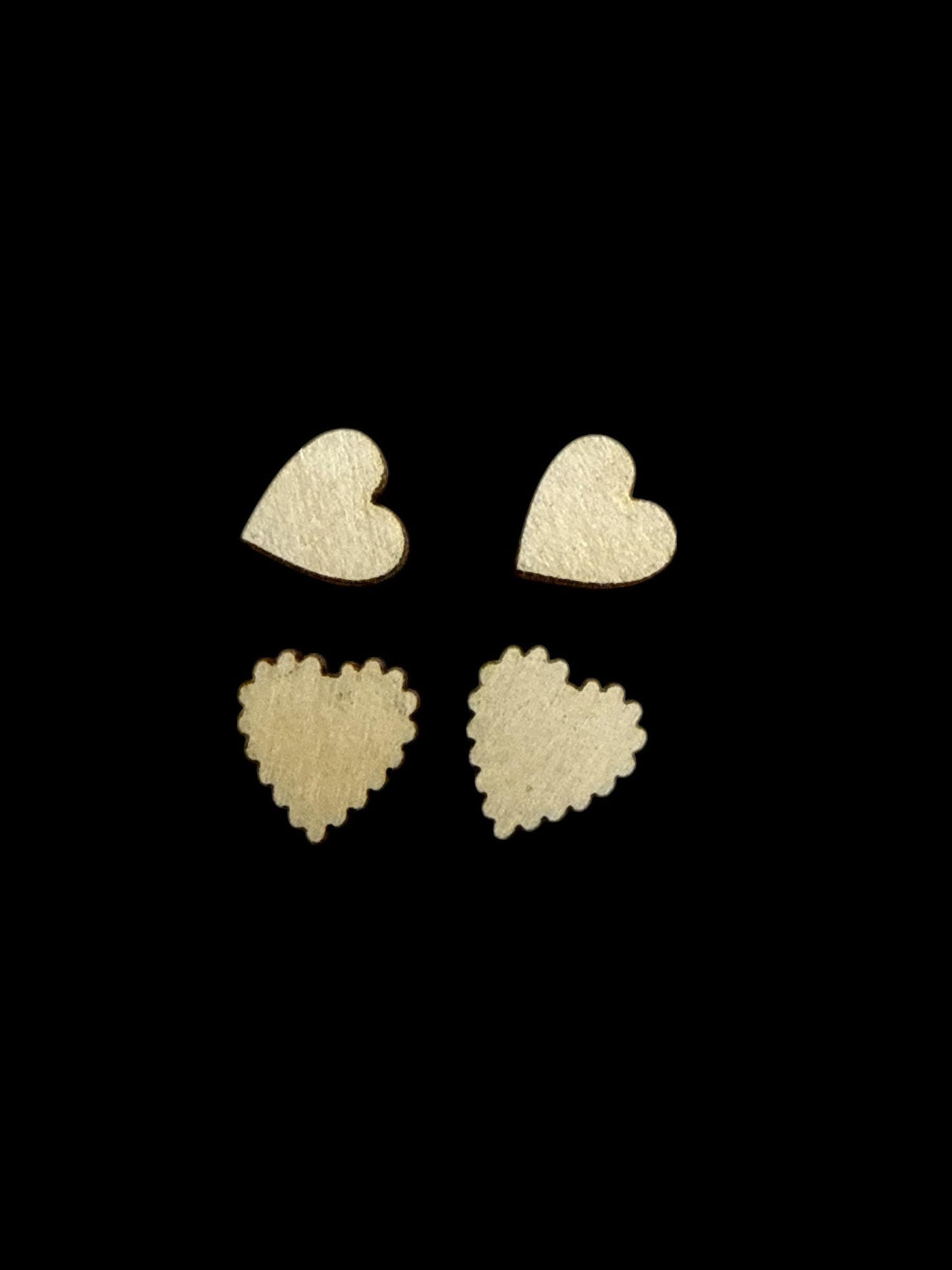DIY Scalloped Valentine Earrings, Studs and Dangles, Unfinished Earrings