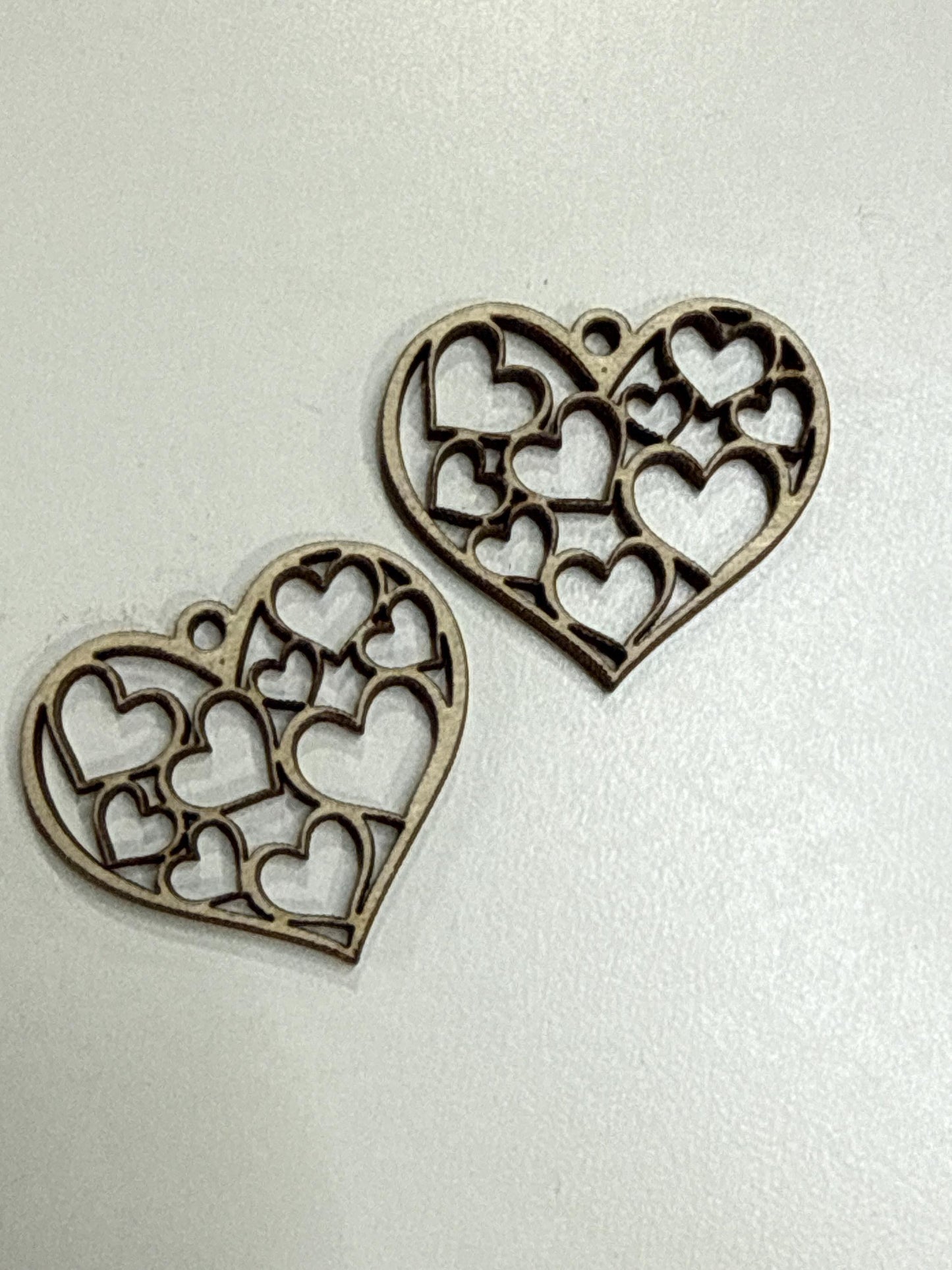 DIY Valentine Hearts Earrings, Unfinished Earrings