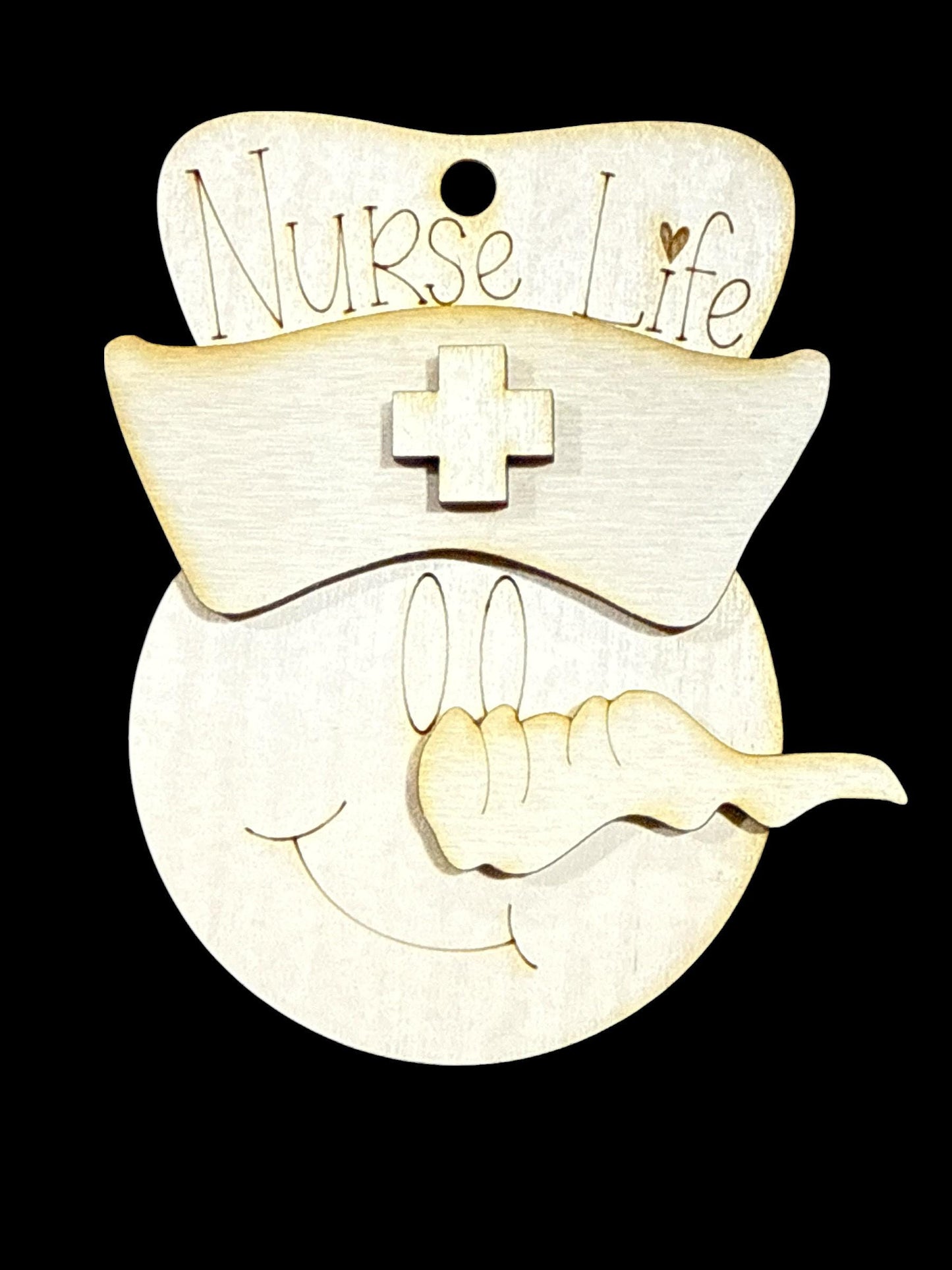 DIY Nurse Life Snowman Ornaments, Nurse Life, Unfinished Wood Christmas Craft, Snowman Ornaments, DIY
