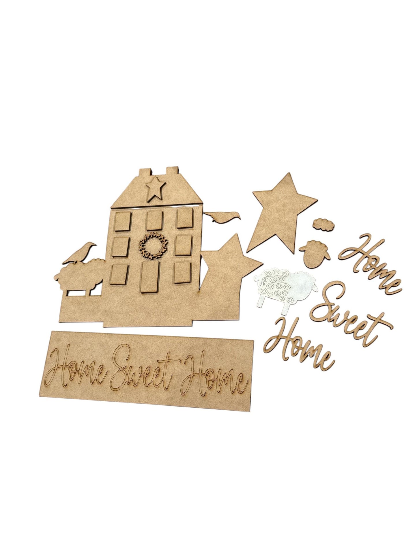 DIY Home Sweet Home Interchangeable Window Insert Kit, Home Sweet Home