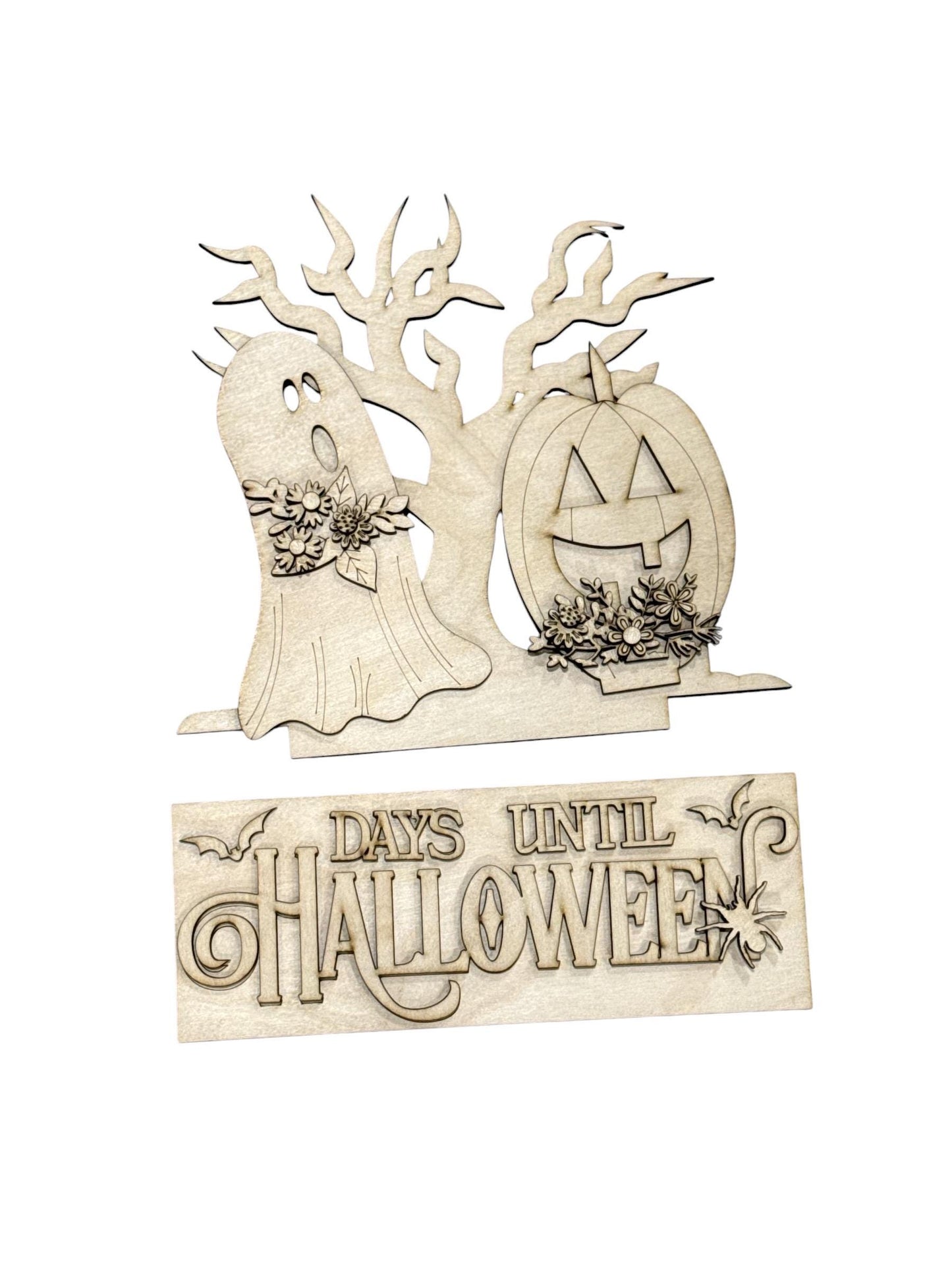 DIY Halloween Lover Advent Interchangeable Inserts, Books Countdown, Unfinished, Inserts Only, spooky season