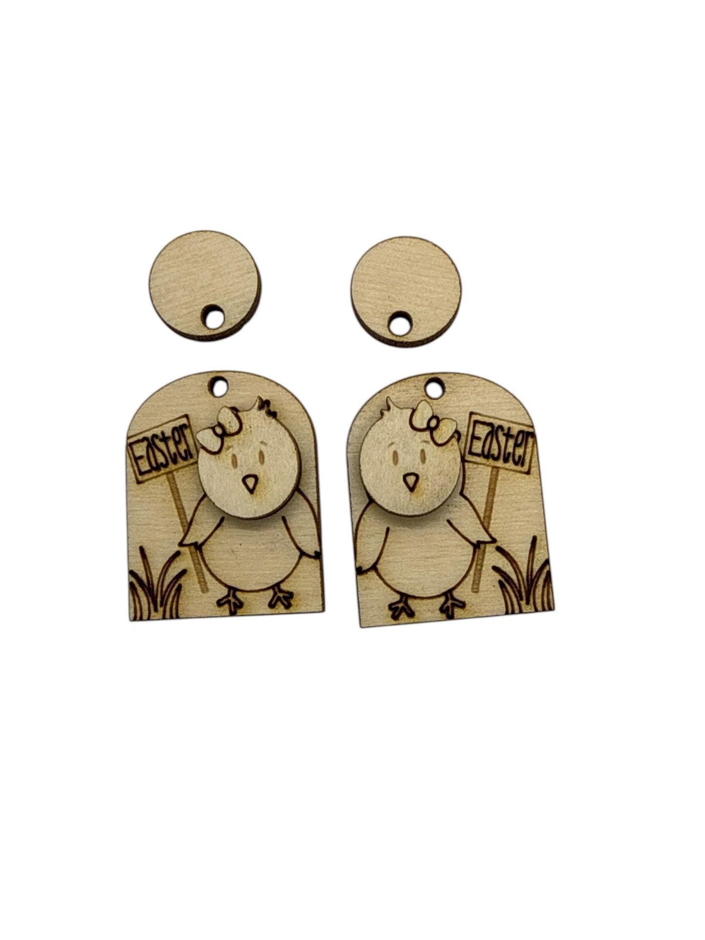 DIY Easter Chic Earrings, Easter Unfinished, Baby Chic Dangles