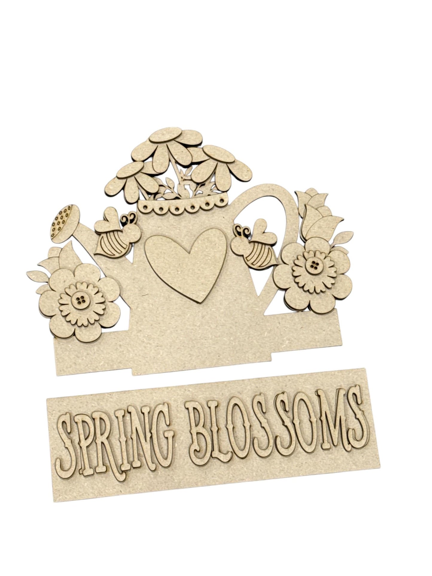 DIY Spring Blossoms Interchangeable Window Insert Kit, Spring Blossoms, Spring Flower Pot