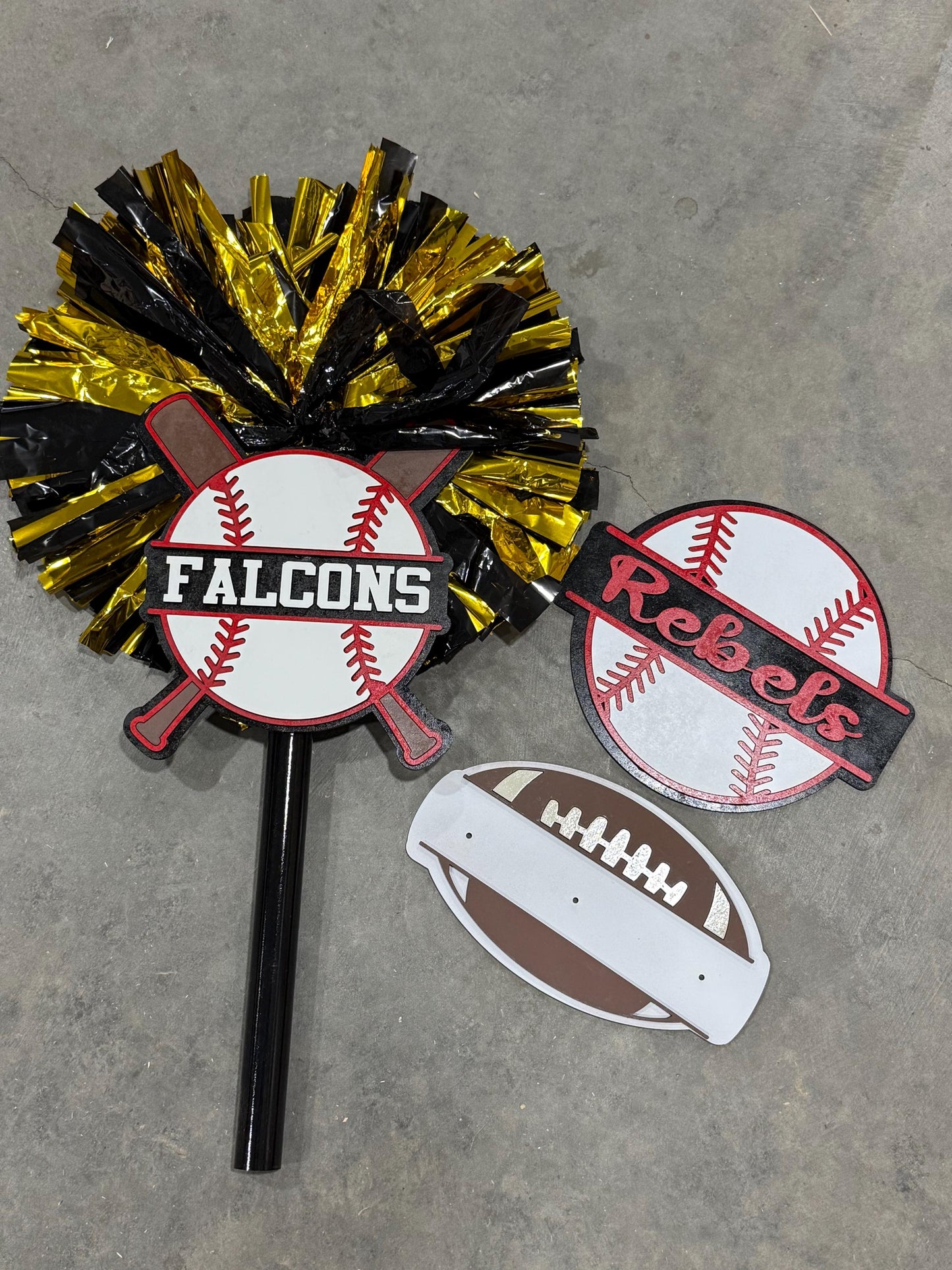 Noise Maker Softball or Baseball Cheer Stick, Cheer Stick, Softball Game Day Signs - Sport Mom Sign