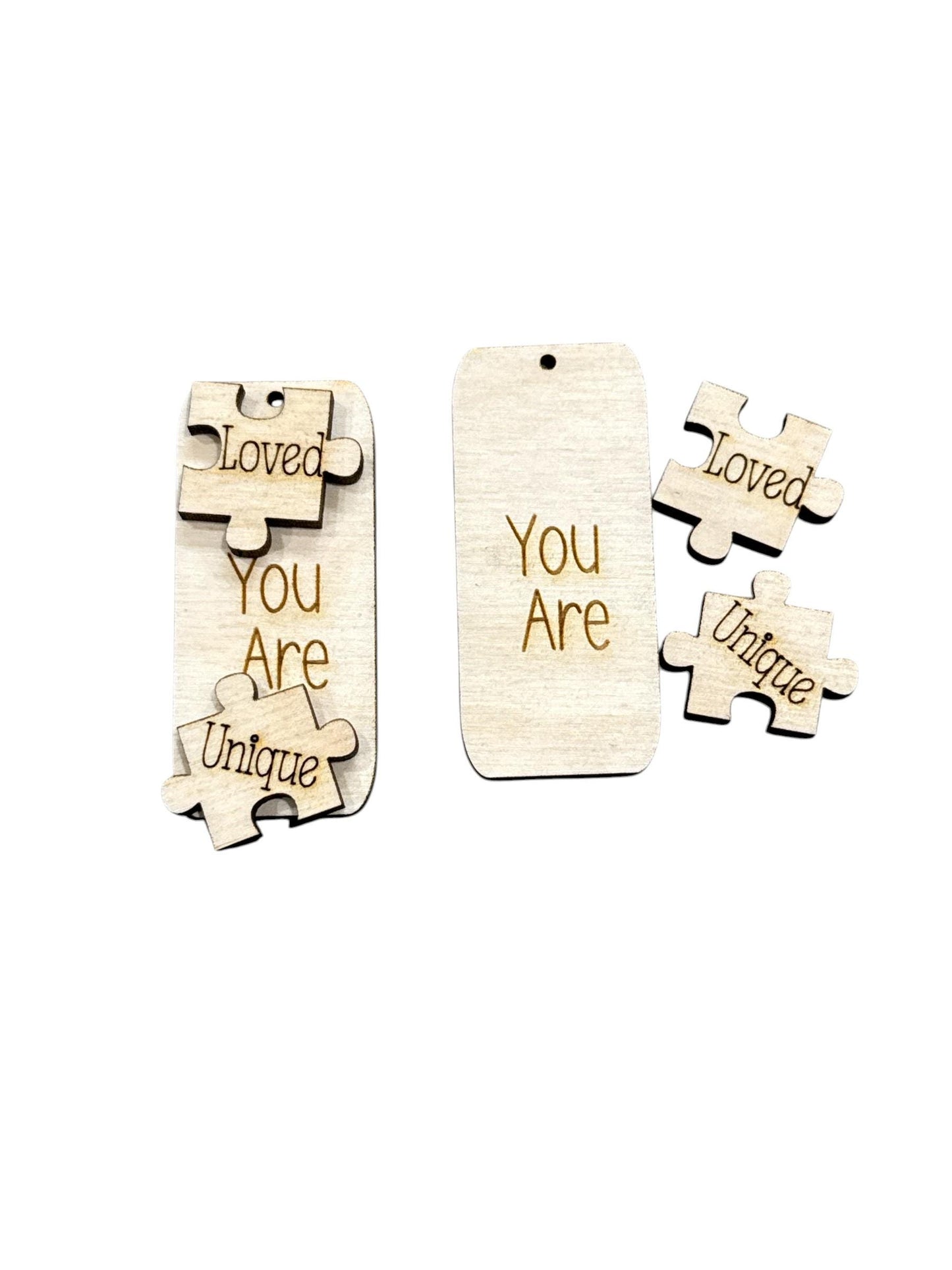 DIY Autism Earrings, Unfinished Earrings, You are loved unfinished, DIY You are unique Earrings