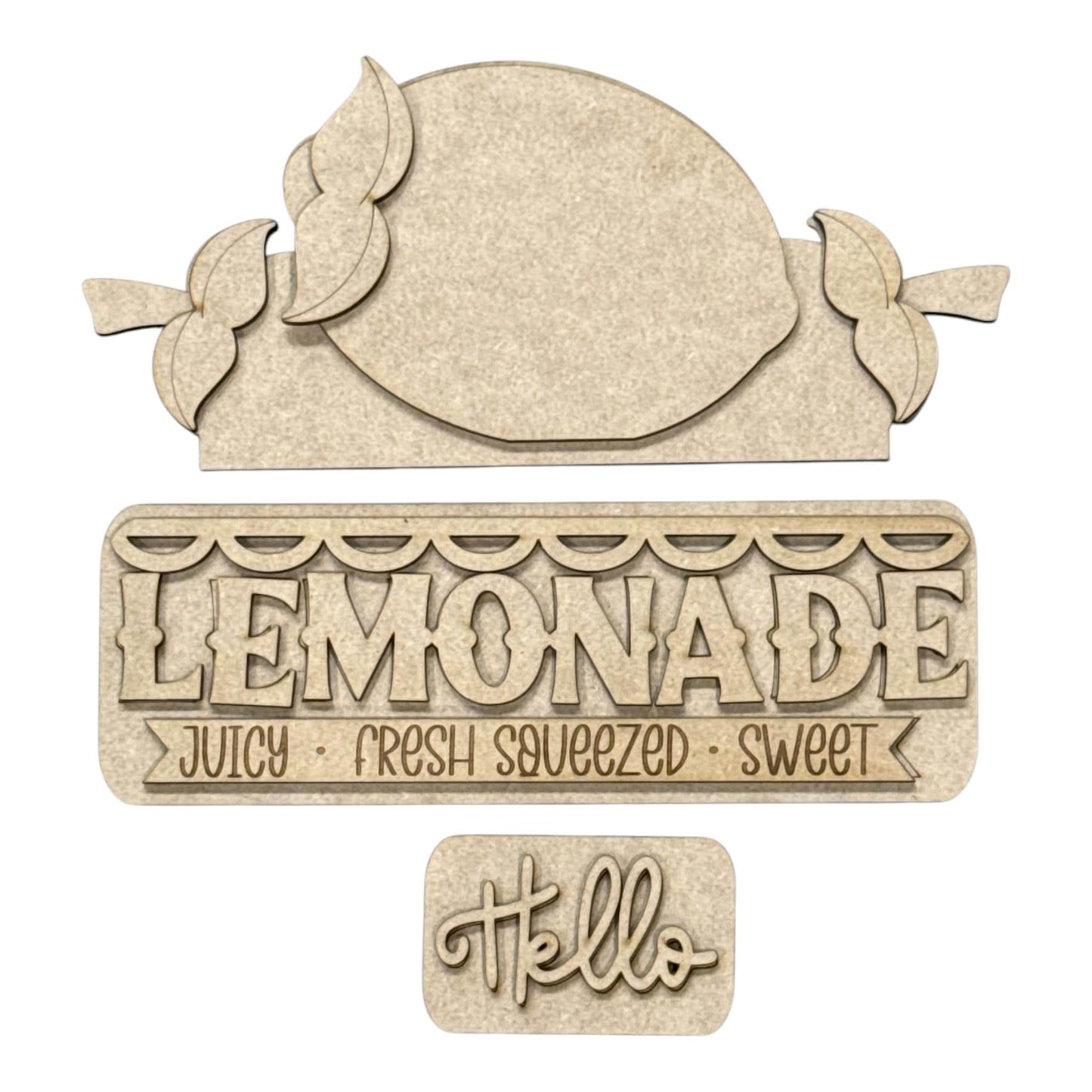 DIY Fresh Squeezed Lemons Truck Insert: Summertime Lemons, Decor Kit, Interchangeable Insert, Lemonade