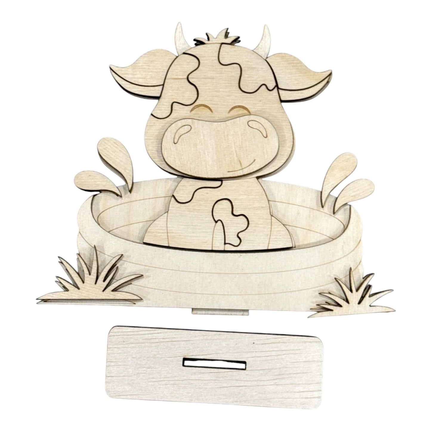DIY Dairy Cow Summer Shelf Sitter, Shelf Sitters, Dairy Cow Summer, Crafting, Unfinished Wood, Summer, Summer Watermelon