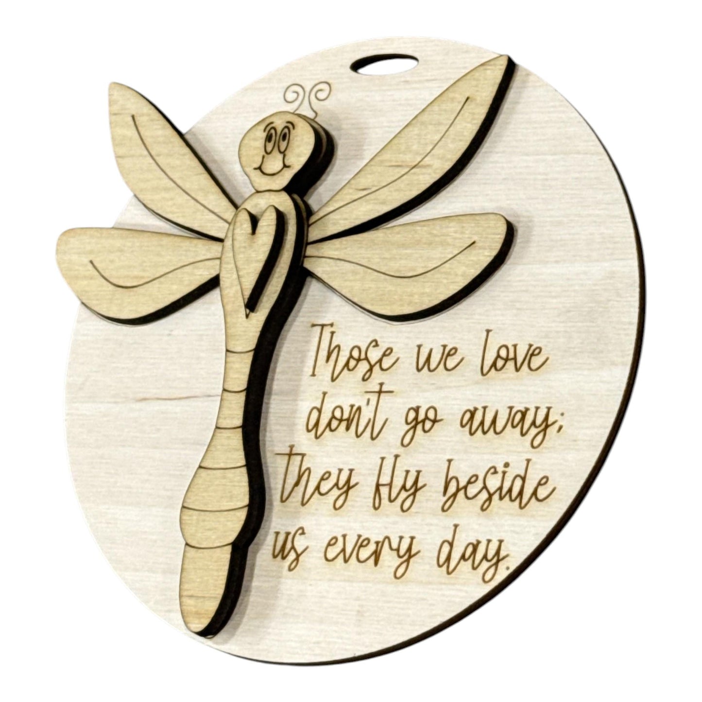 DIY Dragonfly Ornament, Those we love, Christmas Ornament, In Memory