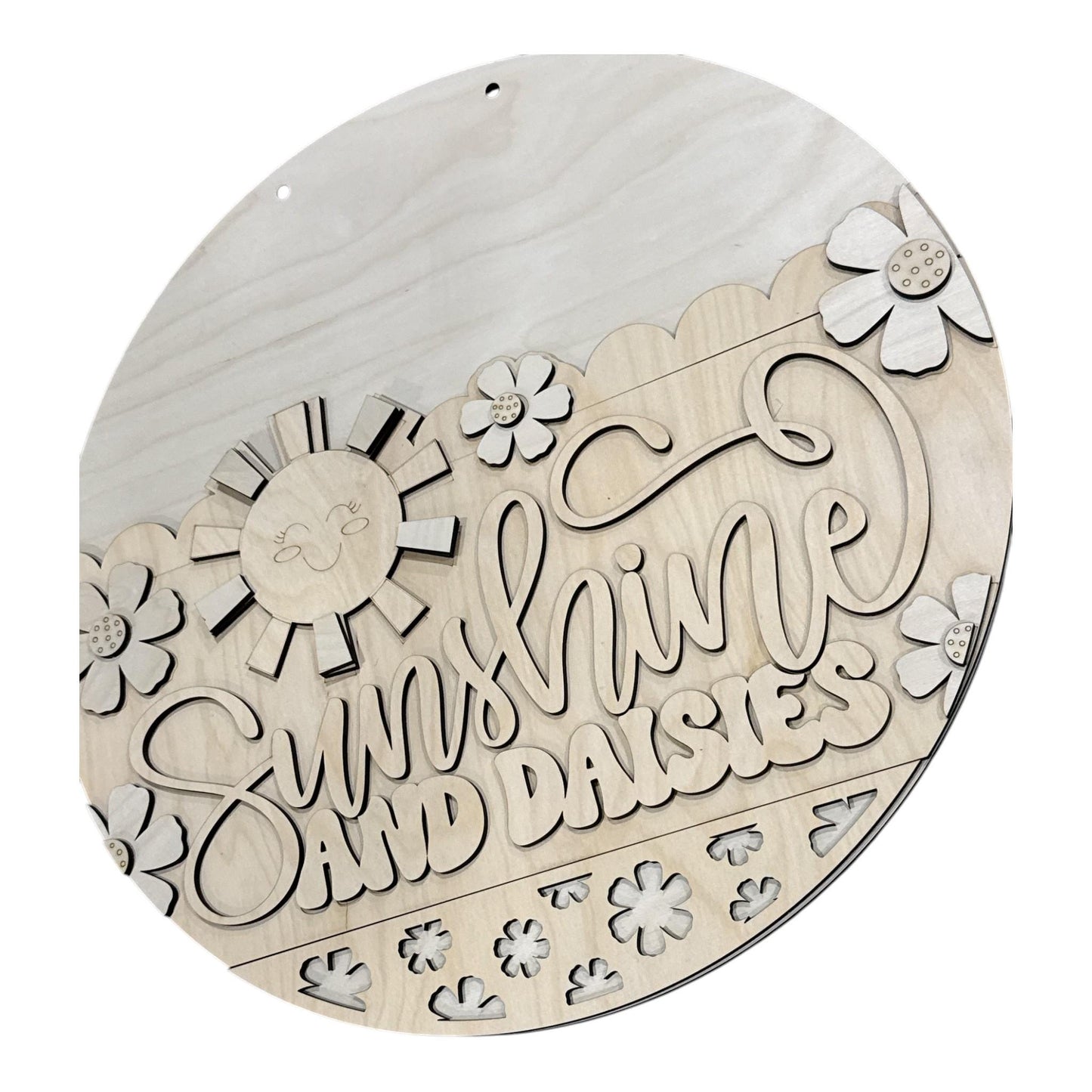 DIY Sunshine and Daisies Door Hanger: Summer, Unfinished, Whimsical, Summer Daisies